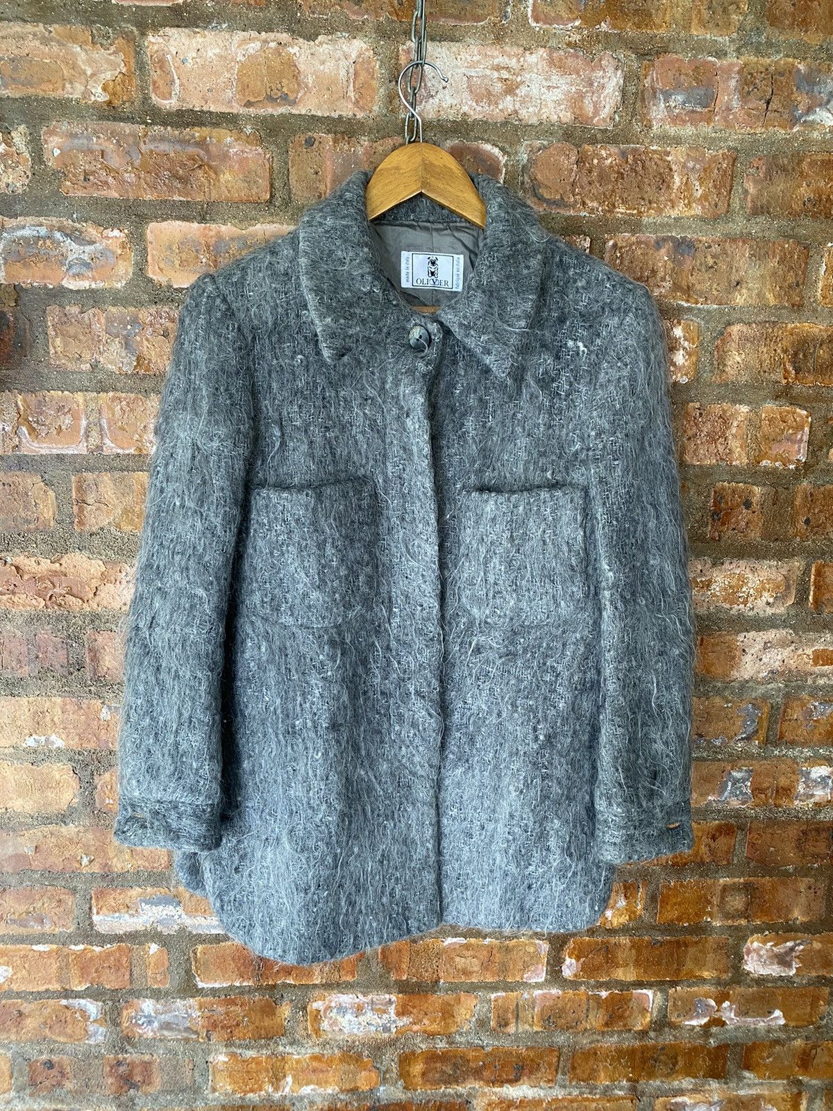 Valentino 1990s Oliver by Valentino MOHAIR long Jacket Size M / US 6-8 / IT 42-44 - 3 Thumbnail