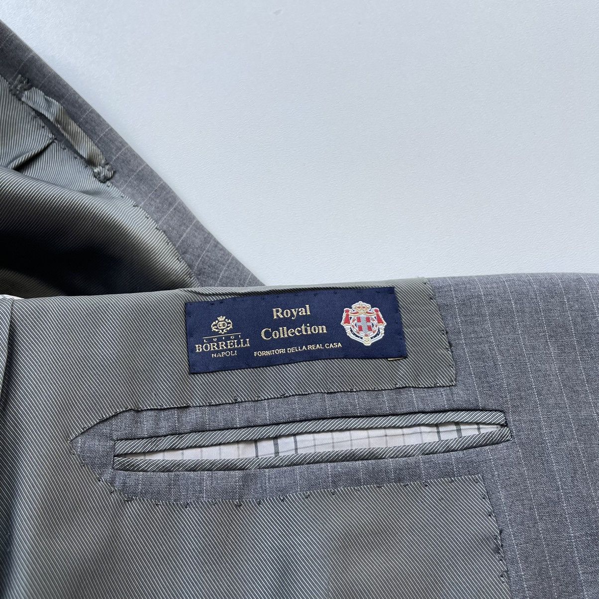 Designer × Luigi Borrelli Borrelli Napoli Royal Collection Wool Three-Button Blazer Size 50R - 11 Thumbnail