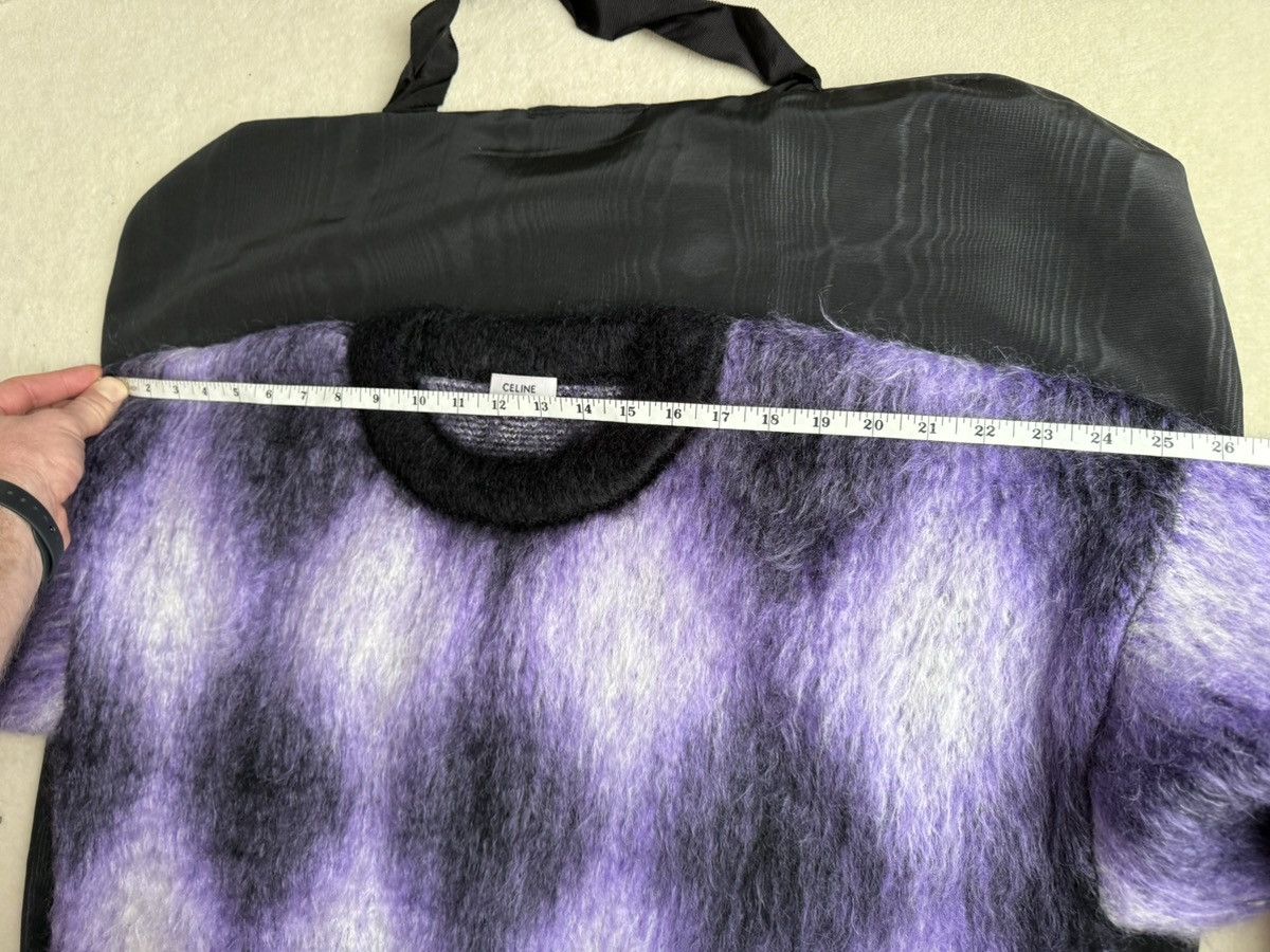 Celine $1.4k FW22 Celine argyle mohair blend fuzzy sweater M Hedi Size US M / EU 48-50 / 2 - 5 Thumbnail