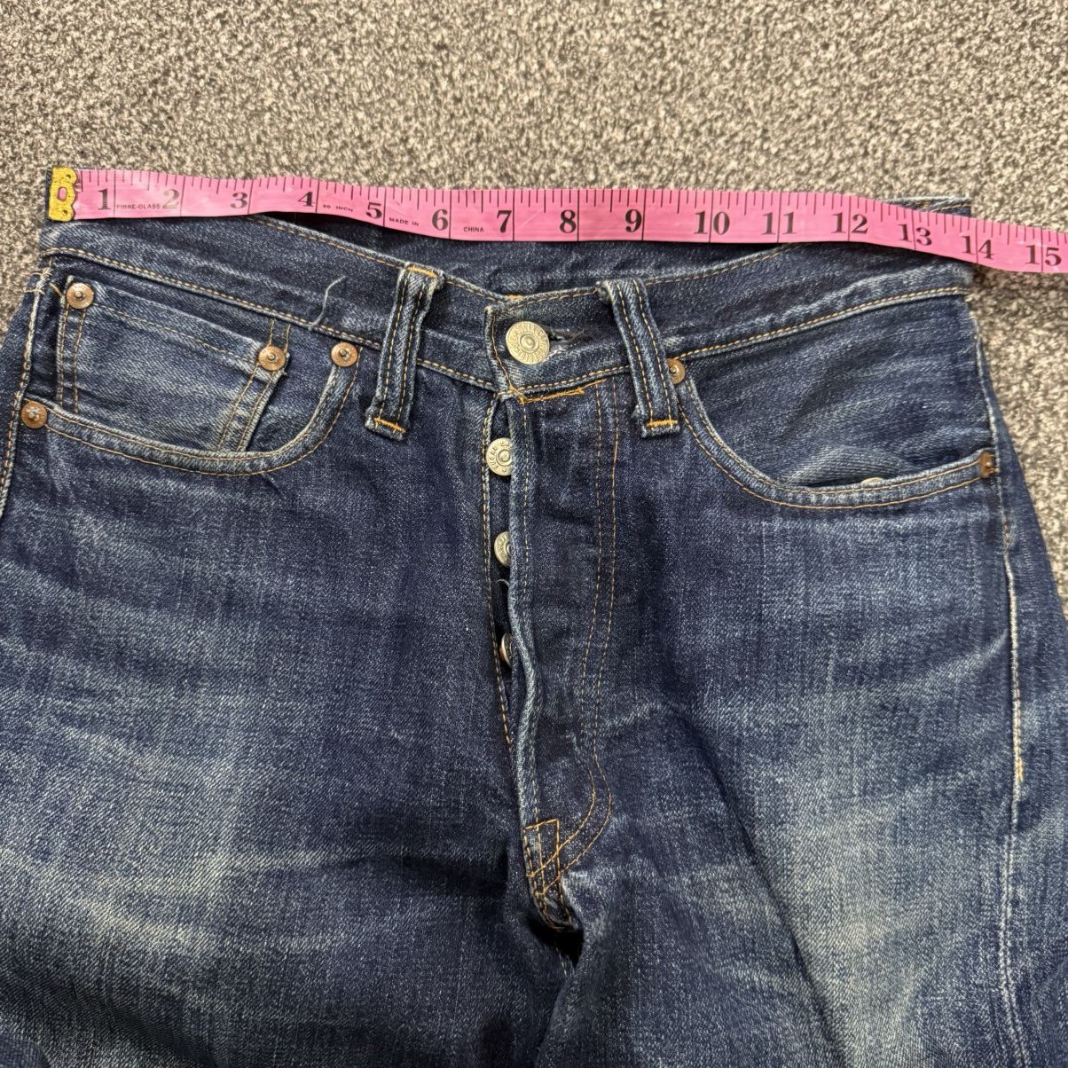 Sugar Cane Vintage 90s Archival Selvedge Sugarcane Indigo Denim Size US 28 / EU 44 - 14 Thumbnail
