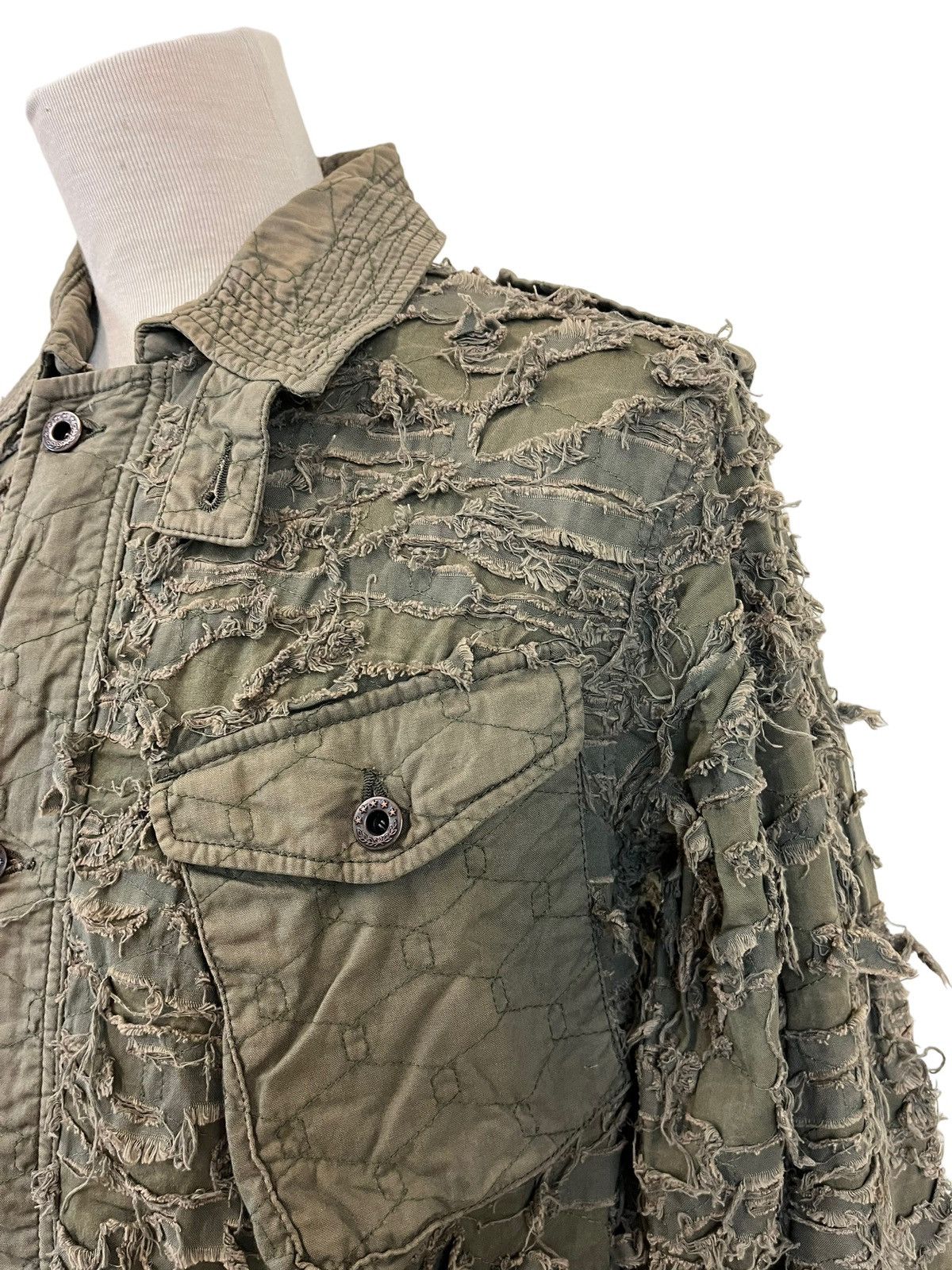 Japanese Brand Japanese Brand Mangrove Distressed Army Jacket Size US L / EU 52-54 / 3 - 9 Thumbnail