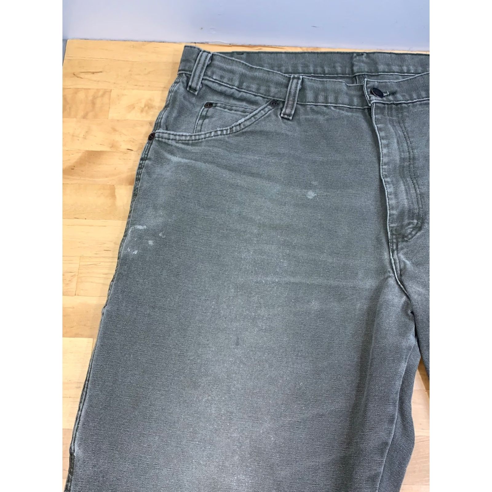 Dickies VINTAGE Dickies Jeans Men 36x30 Denim Blue 5-Pocket Logo Cotton Straight Workwear 12993 Size US 36 / EU 52 - 3 Thumbnail