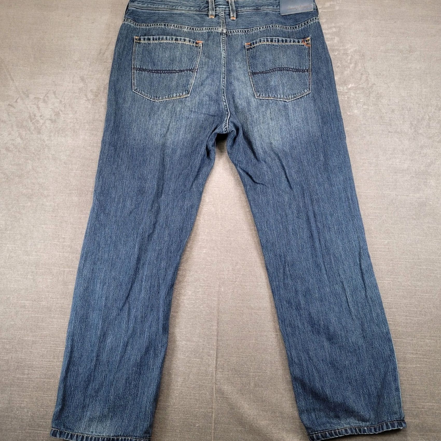 Tommy Bahama Tommy Bahama Jeans Mens 36x29 Blue Denim Lyocell Blend Straight Regular Fit Casual 5-Pocket Logo Size US 36 / EU 52 - 7 Thumbnail