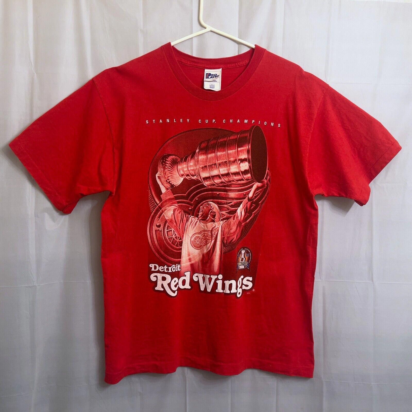 Designer Pro Player Detroit Red Wings 1998 Stanley Cup T-Shirt Large Size ONE SIZE - 1 Thumbnail