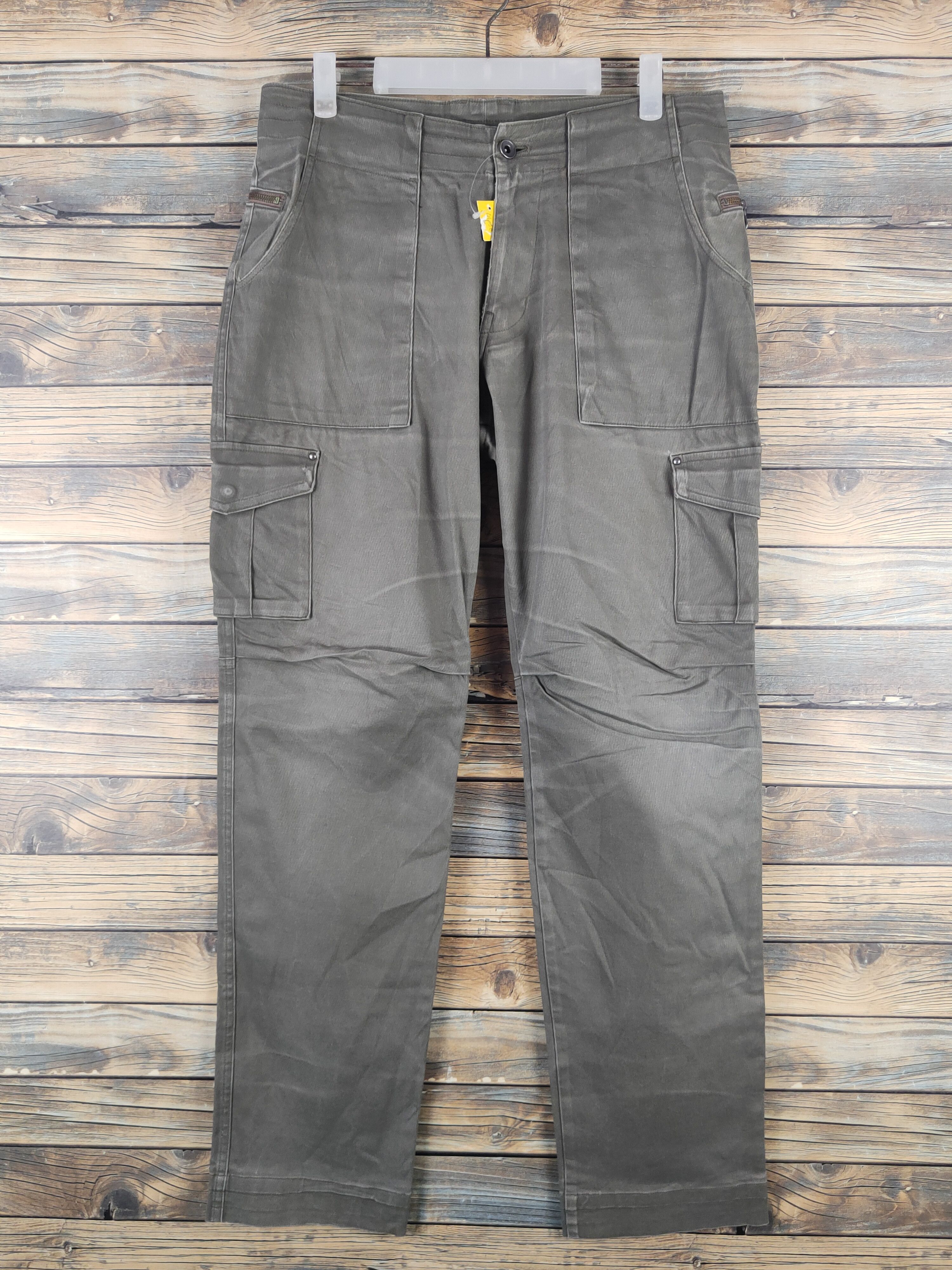 Boycott DL Boycott Dark Olive Multipocket Cargo Pants #46-265T Size US 32 / EU 48 - 1 Thumbnail