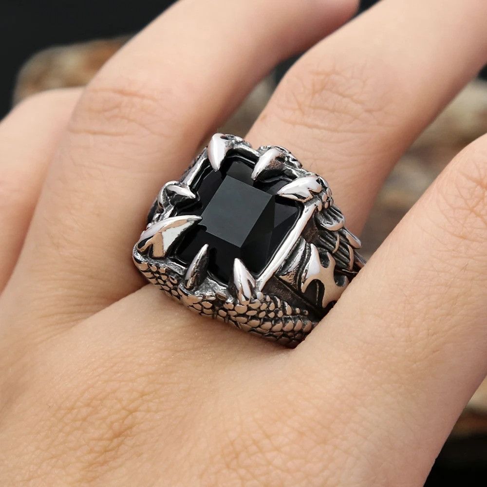 Other Dragon Claw Stone Ring Size ONE SIZE - 1 Thumbnail