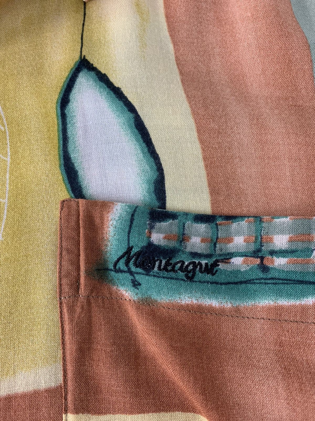 Montagut Hype 90s Montagut Casual Button Up Shirt Art Design Size US L / EU 52-54 / 3 - 4 Thumbnail