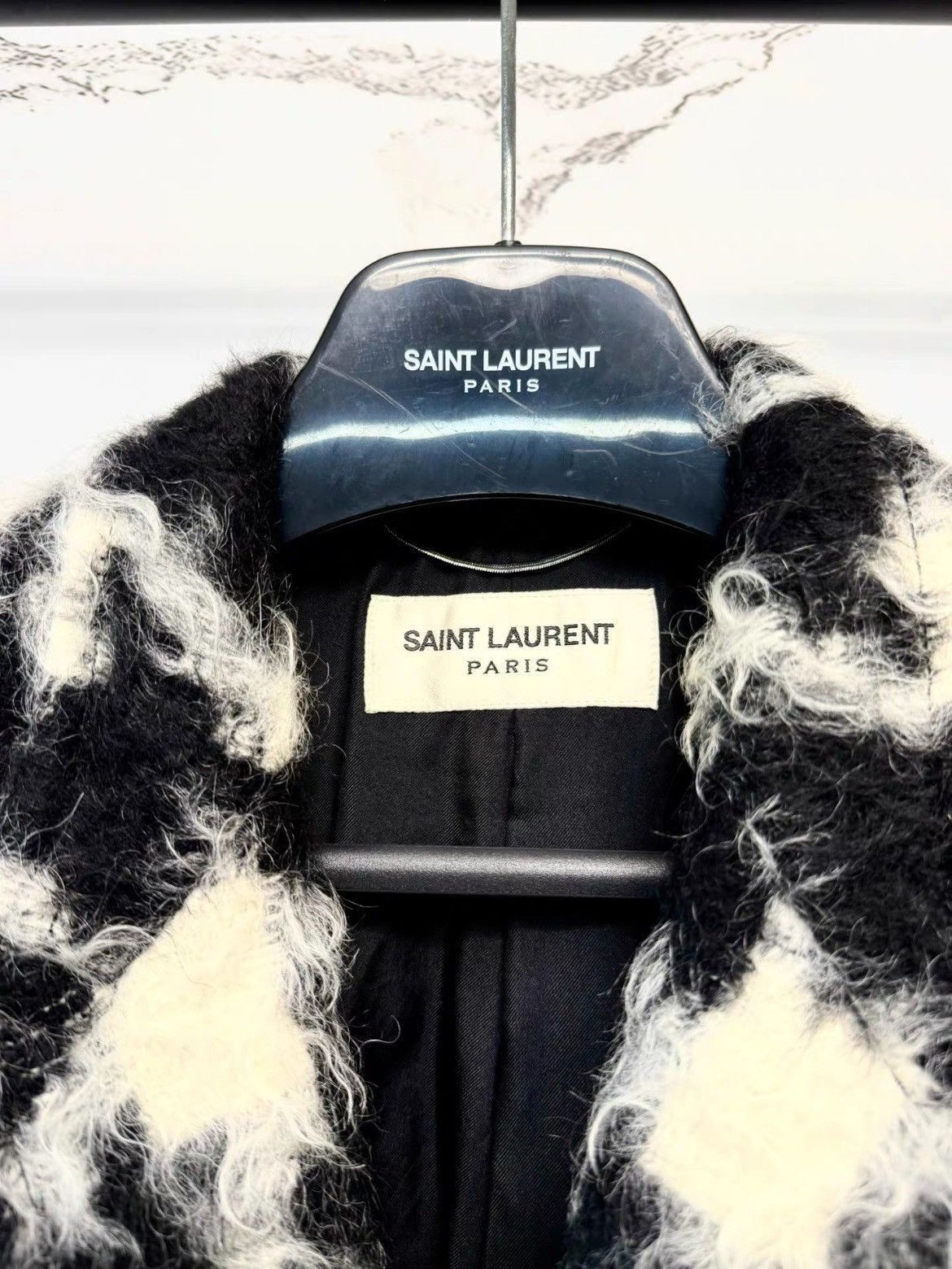 Saint Laurent Paris Saint Laurent Paris 14AW Runway Pattern Coat-2507 Size US M / EU 48-50 / 2 - 3 Thumbnail
