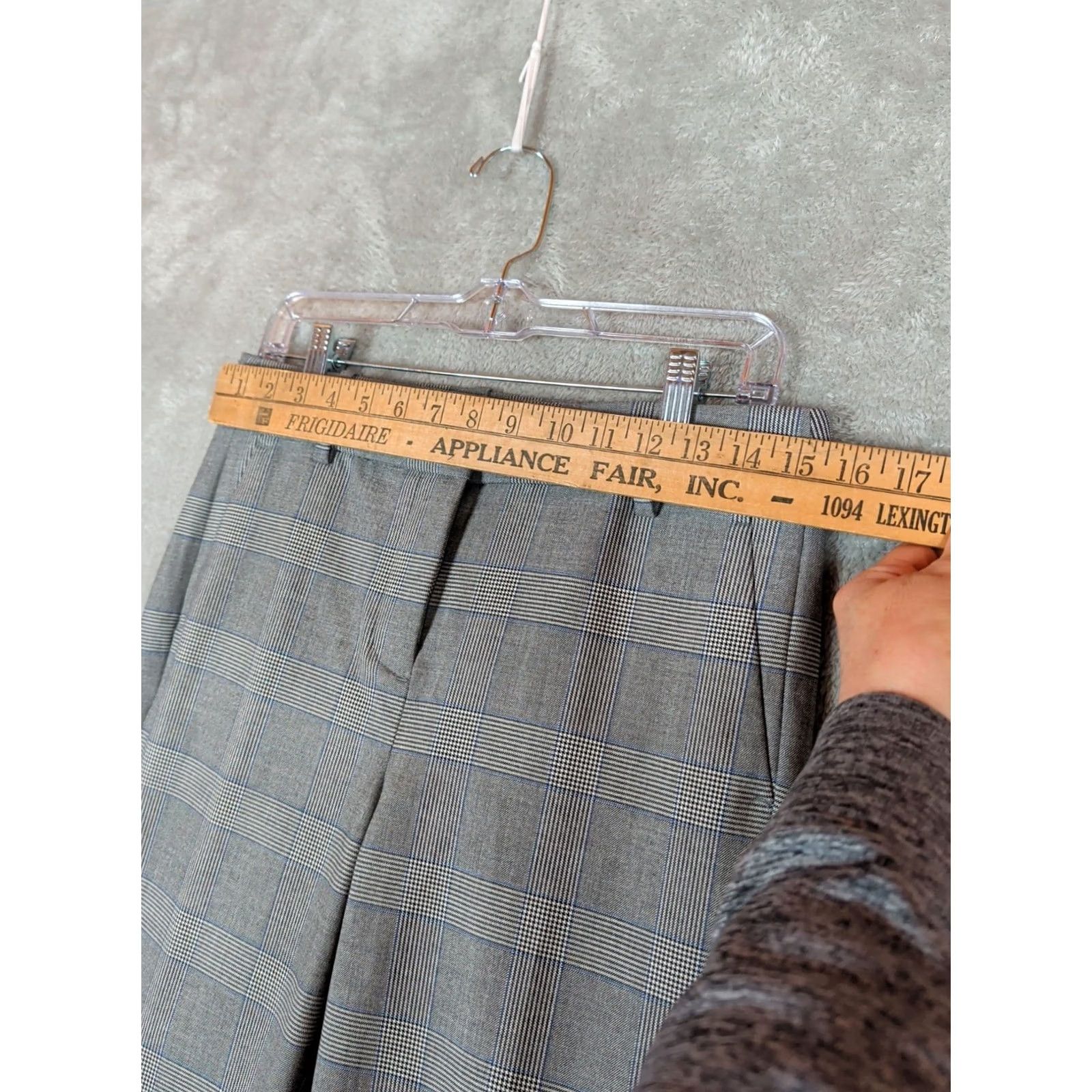 J.Crew J.CREW Cameron Pants Womens 8 Tall Charcoal Glen Straight Flex Workwear Career Plaid Size 30" / US 8 / IT 44 - 6 Thumbnail