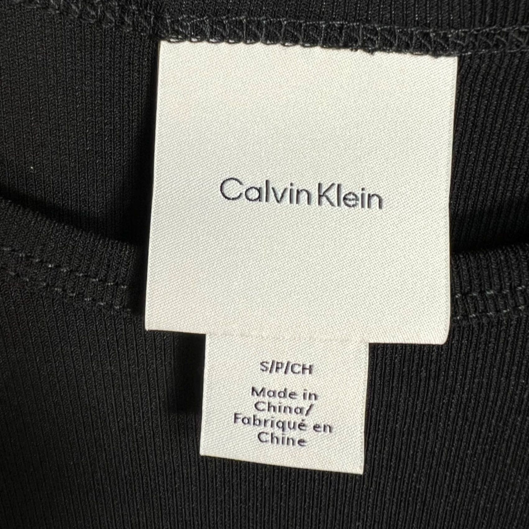 Calvin Klein Calvin Klein Womens Top Short Sleeve Crewneck Black Size S Knit Stretch Basic Casual Modern Adults Womens Medium? Size S / US 4 / IT 40 - 3 Thumbnail