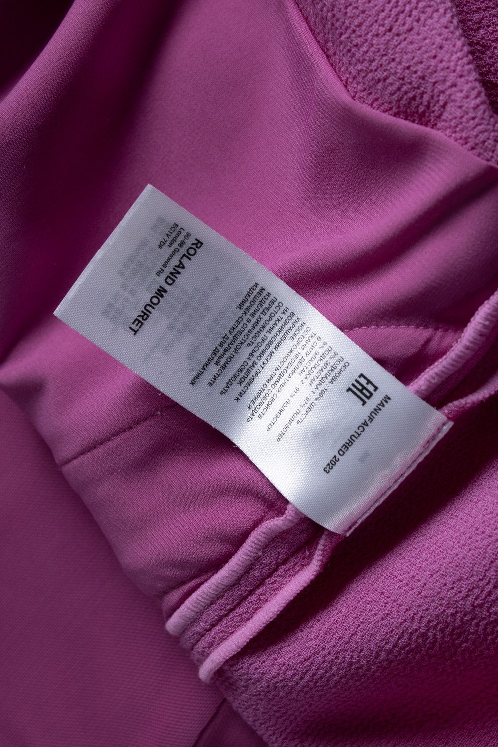 Roland Mouret Roland Mouret, strapless wool jumpsuit in pink Size 30" / US 8 / IT 44 - 5 Thumbnail