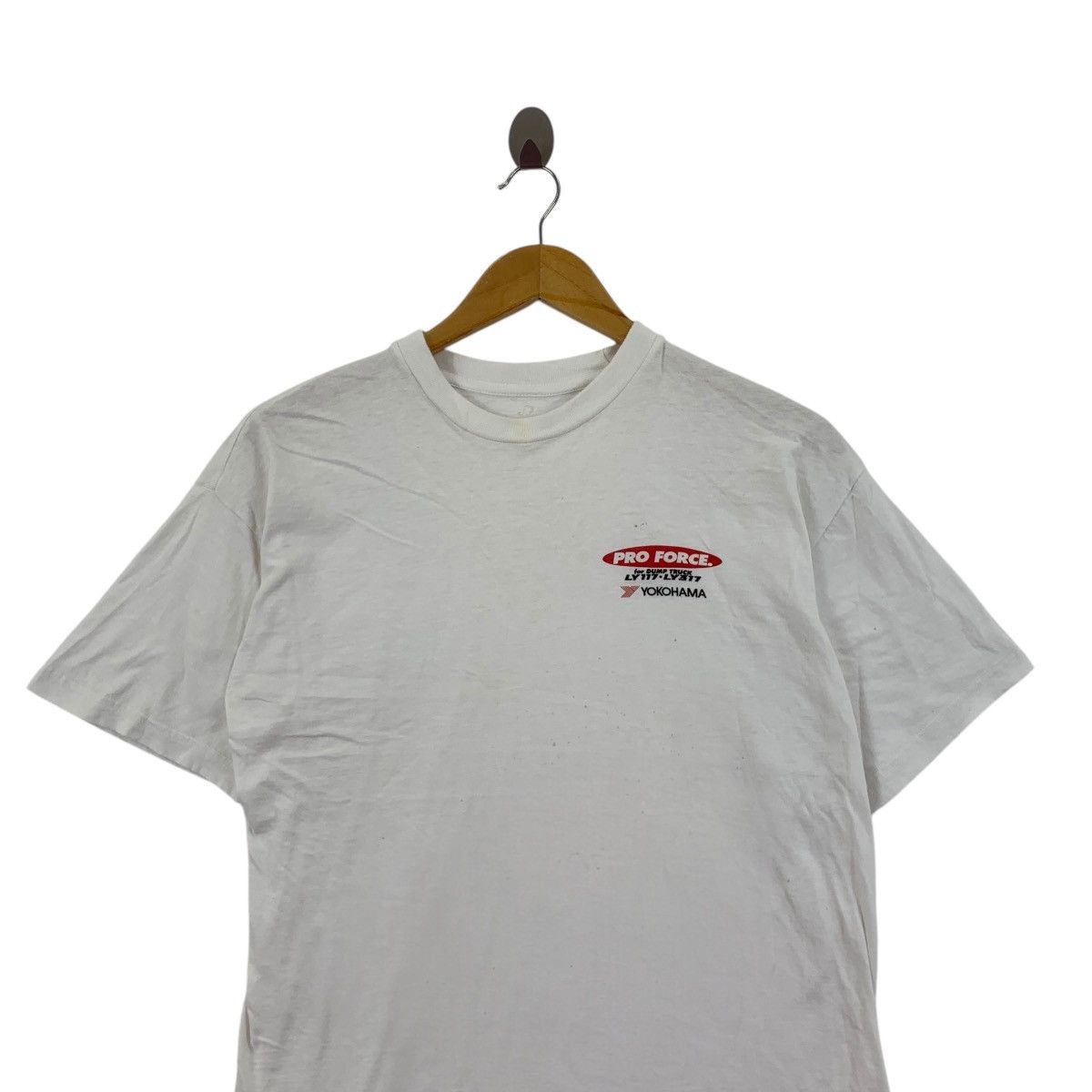 Vintage Vintage 90’ YOKOHAMA PRO FORCE Dump Truck Tee Shirt Top Size US S / EU 44-46 / 1 - 2 Thumbnail