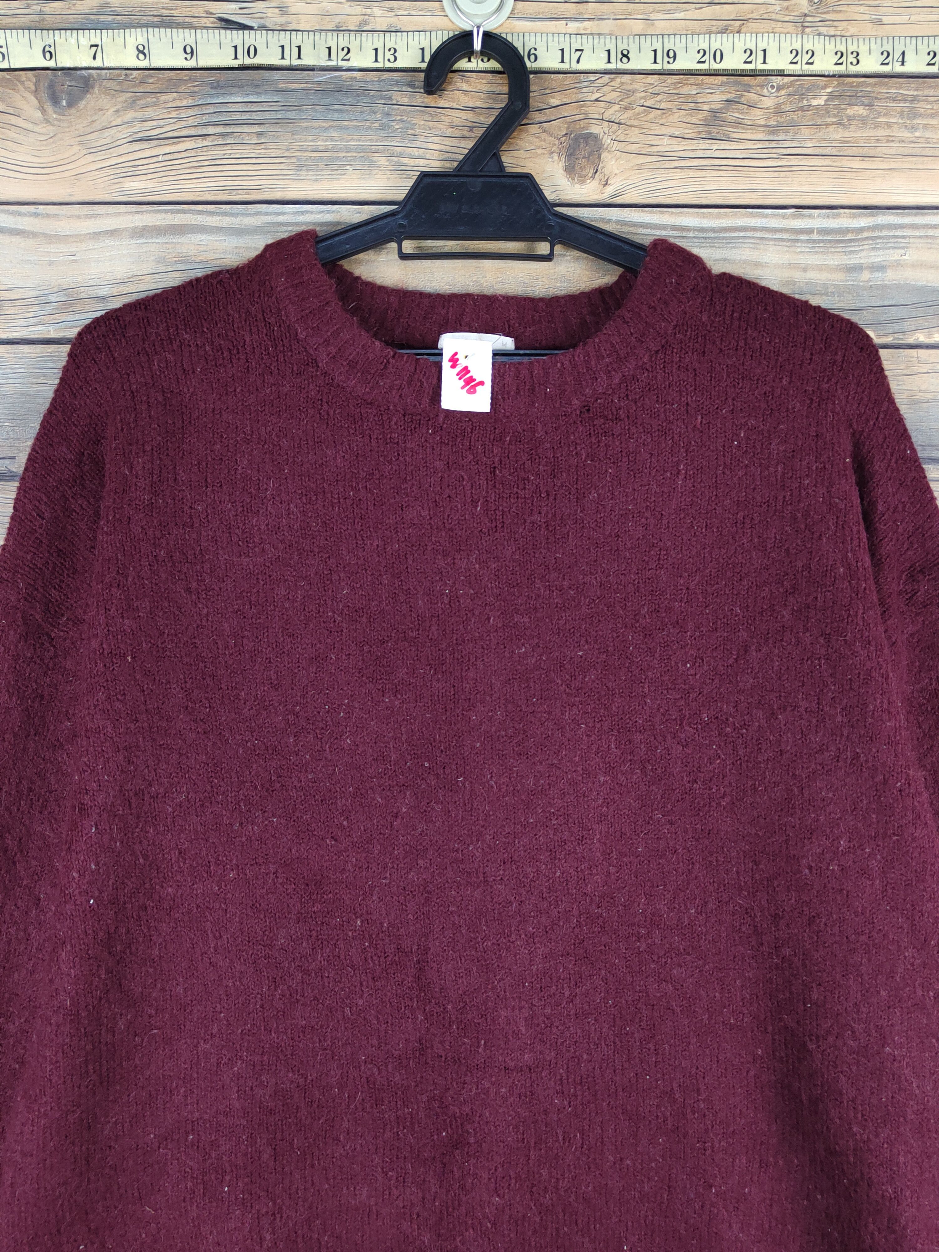 GU × Homespun Knitwear × Japanese Brand GU Maroon Knitwear Sweatshirts #W1146 Size M / US 6-8 / IT 42-44 - 2 Thumbnail