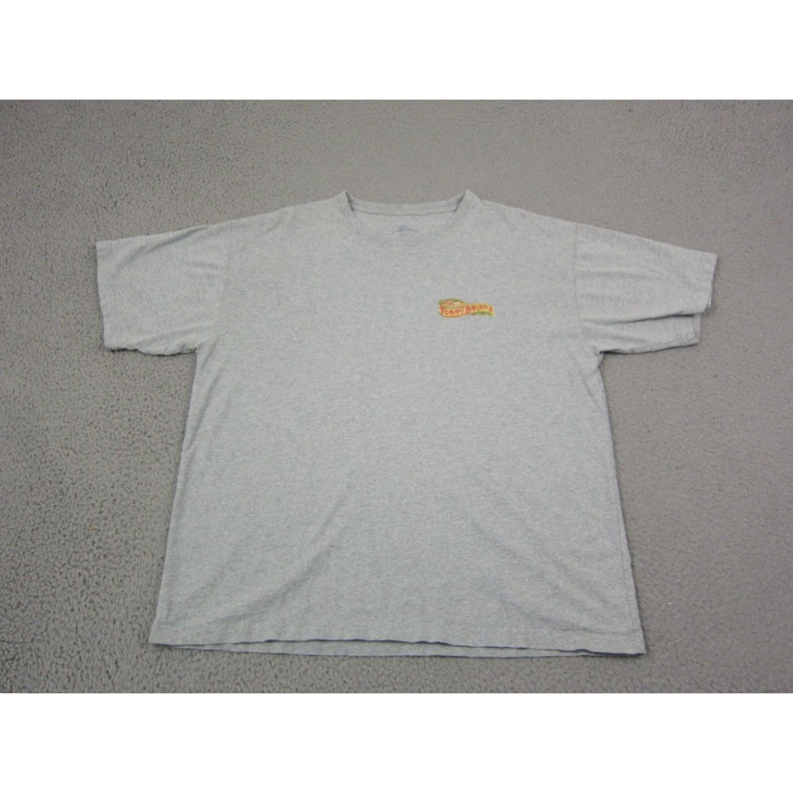Tommy Bahama Tommy Bahama Shirt Mens L Gray Cotton 90s Hawaiian logo Crew Neck Short Sleeve Vintage No Size US L / EU 52-54 / 3 - 7 Thumbnail