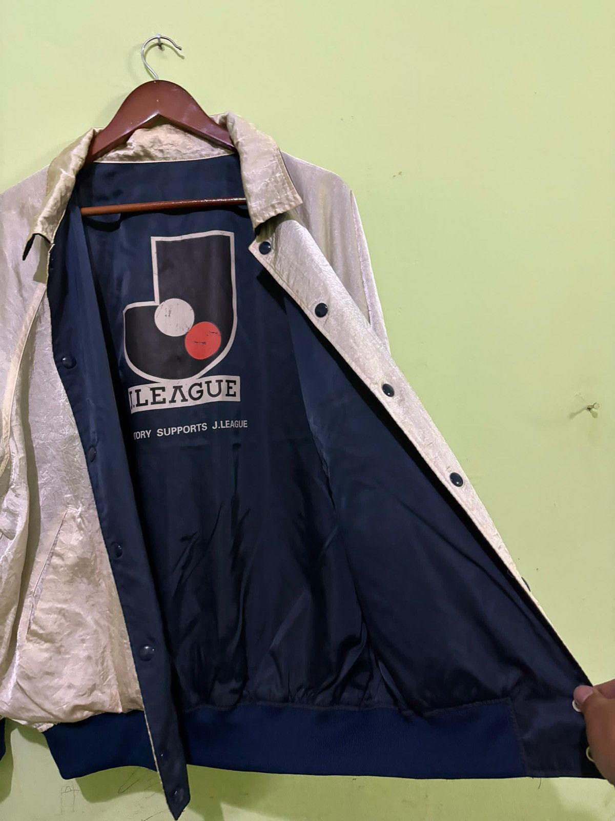Japanese Brand × Vintage Vintage J.League Windbreaker Jacket Reversible Design Size US L / EU 52-54 / 3 - 5 Thumbnail