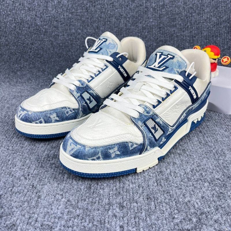 Louis Vuitton Louis Vuitton Denim Trainer Fashion Sneakers -2508 Size US 9.5 / IT 39.5 - 1 Thumbnail