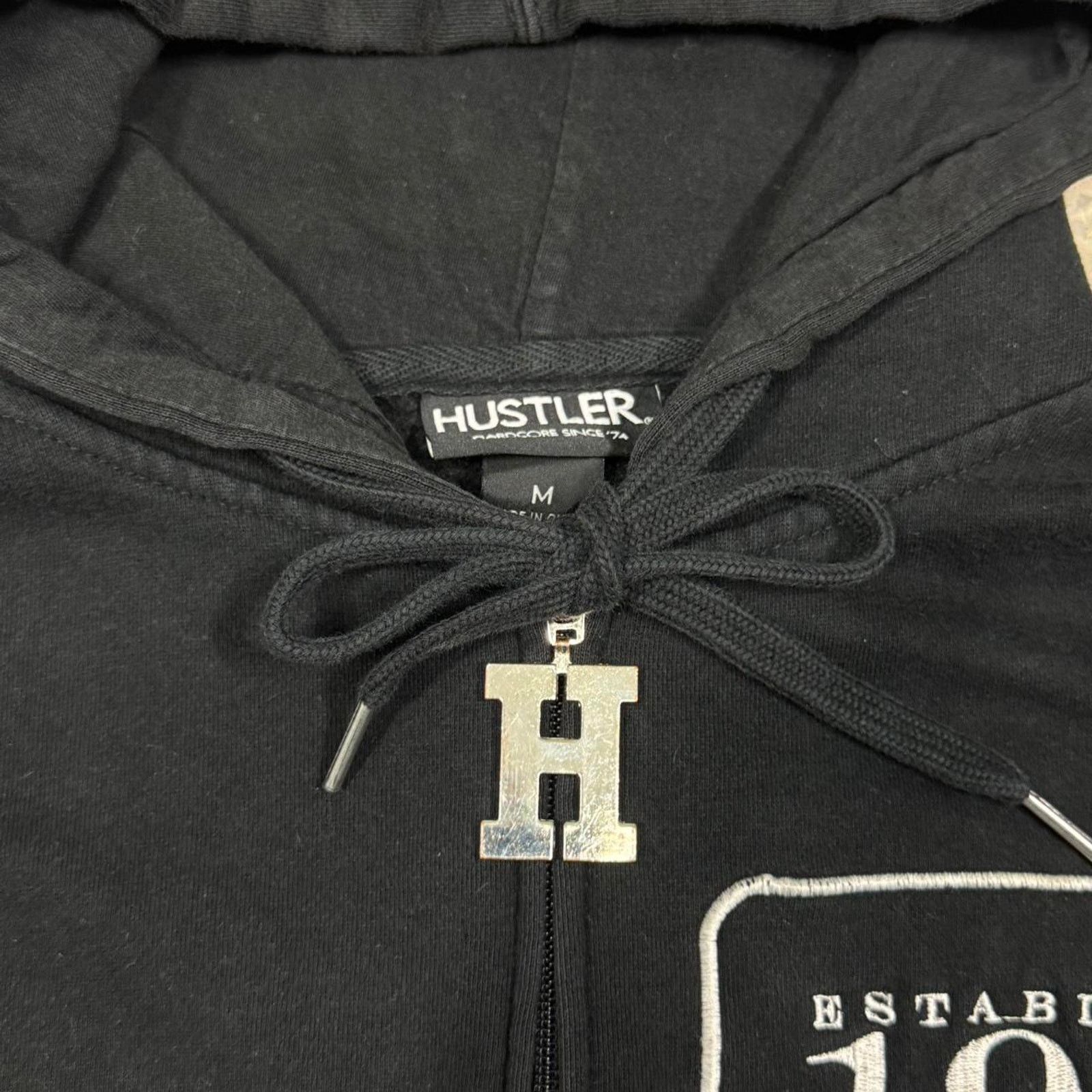 Vintage VINTAGE Y2K HUSTLER MAGAZINE EMBROIDERED ZIP UP PROMO HOODIE Size US M / EU 48-50 / 2 - 5 Thumbnail