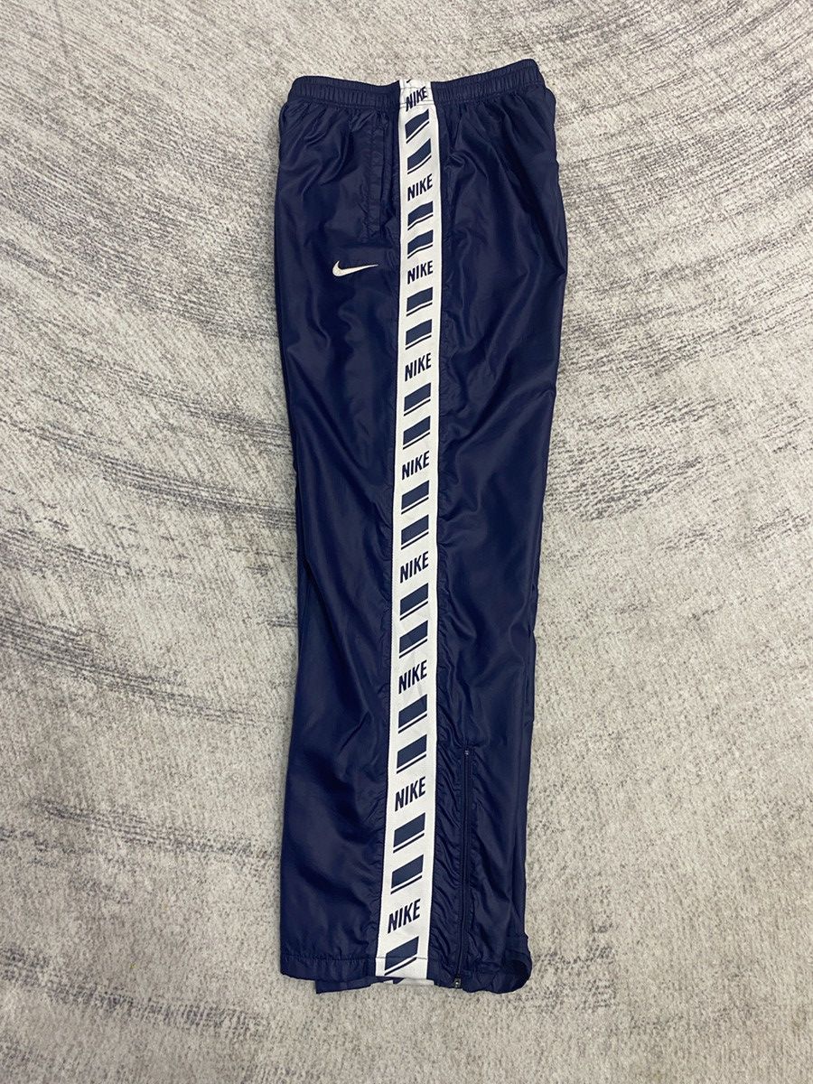 Nike Vintage Nike Logo Tape Track Pants Navy Size US 32 / EU 48 - 7 Thumbnail