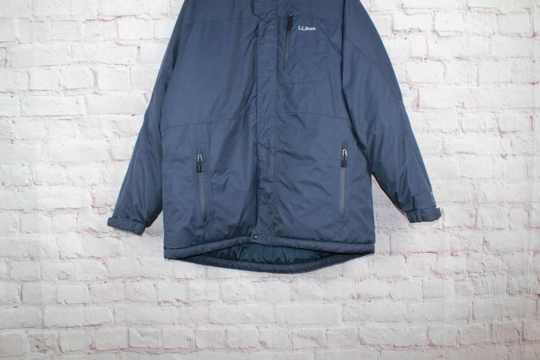 L.L. Bean LL Bean Men's Carbon Navy Nylon Rugged Ridge Hooded Parka