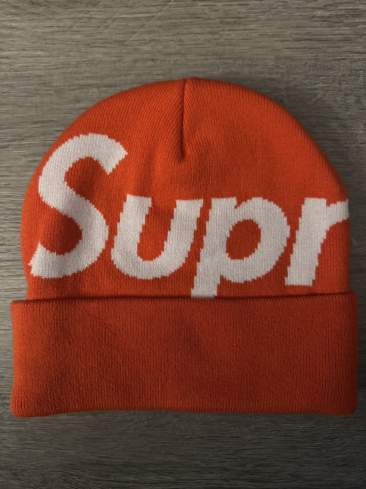 Supreme Big Logo Beanie (FW24) Orange - FW24 - US