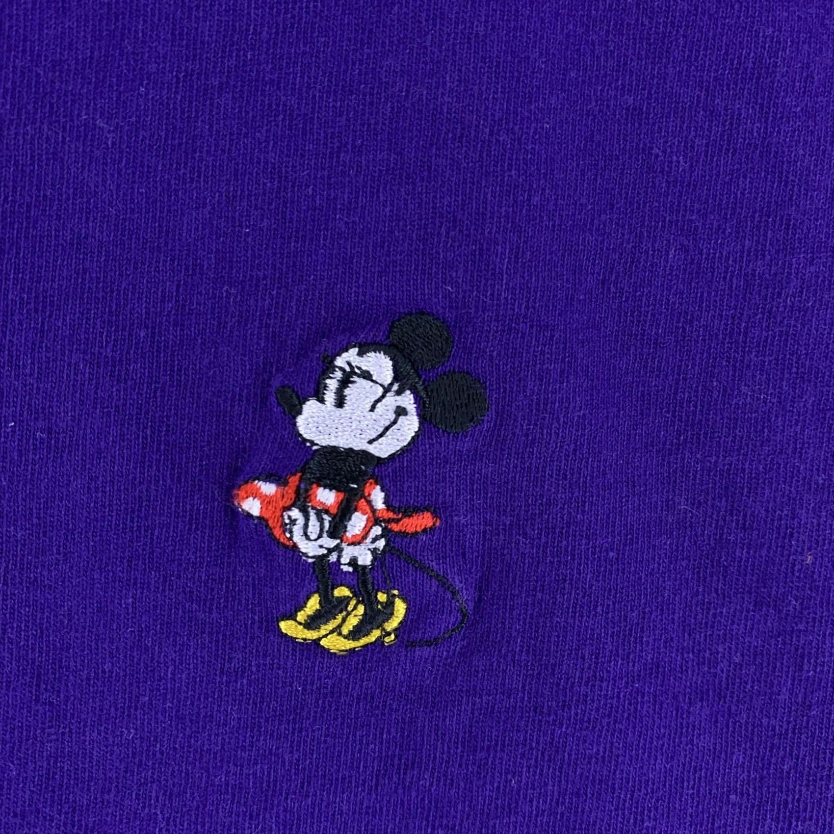 Disney V Walt Disney World Shirt Mens XL Purple Mickey Mouse Embroidered Tee T-Shirt Size US XL / EU 56 / 4 - 3 Thumbnail