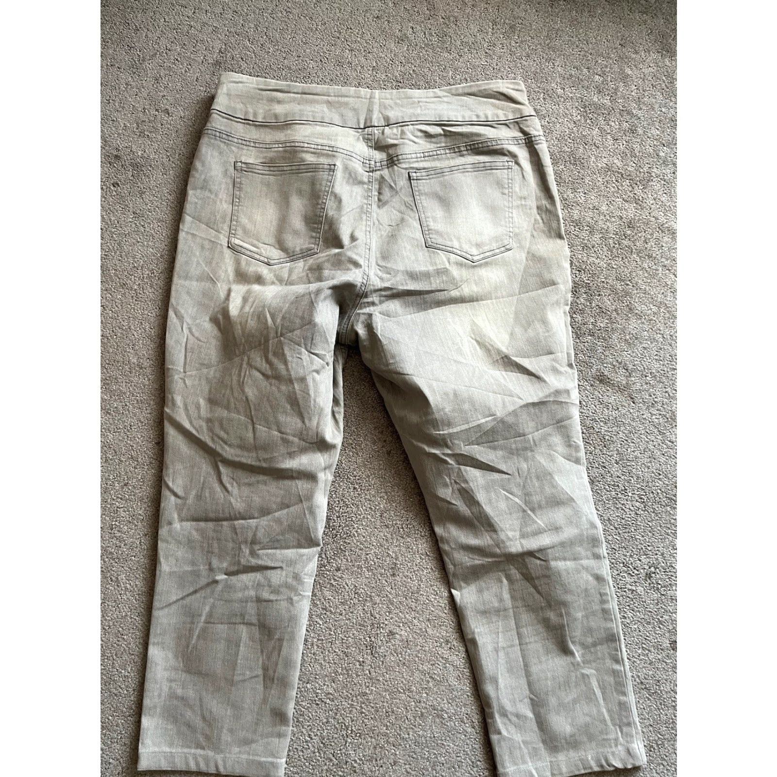 Vintage Chico's Jeans Women's Size 2.5 Gray Wash Slim Leg Ankle Pull On Size 26" / US 2 / IT 38 - 3 Thumbnail