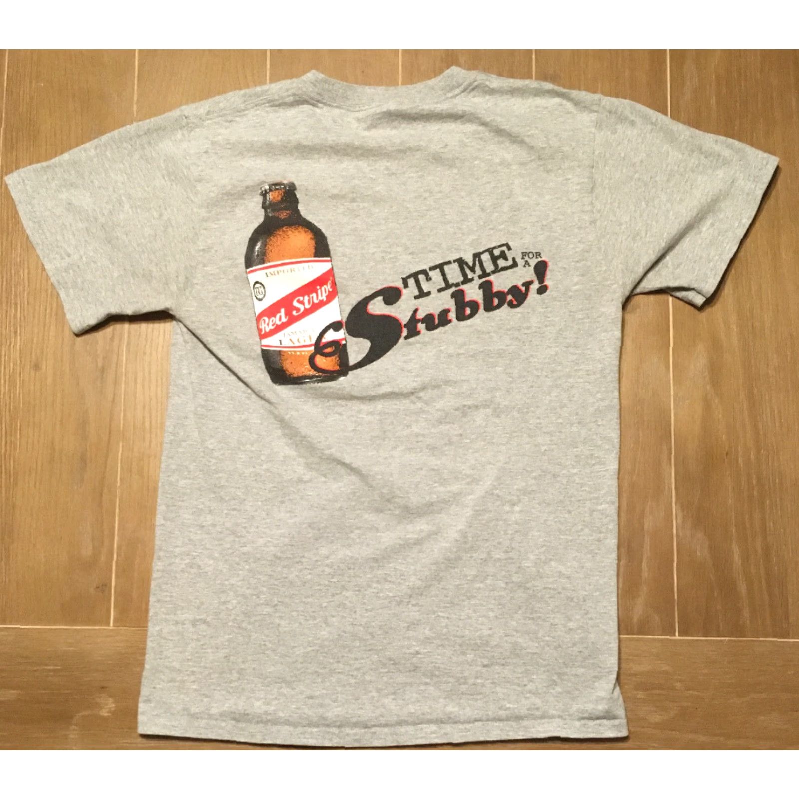 Vintage VINTAGE Red Stripe Jamaican Lager Beer T-Shirt Size S Gray Funny Mens Size US S / EU 44-46 / 1 - 4 Thumbnail