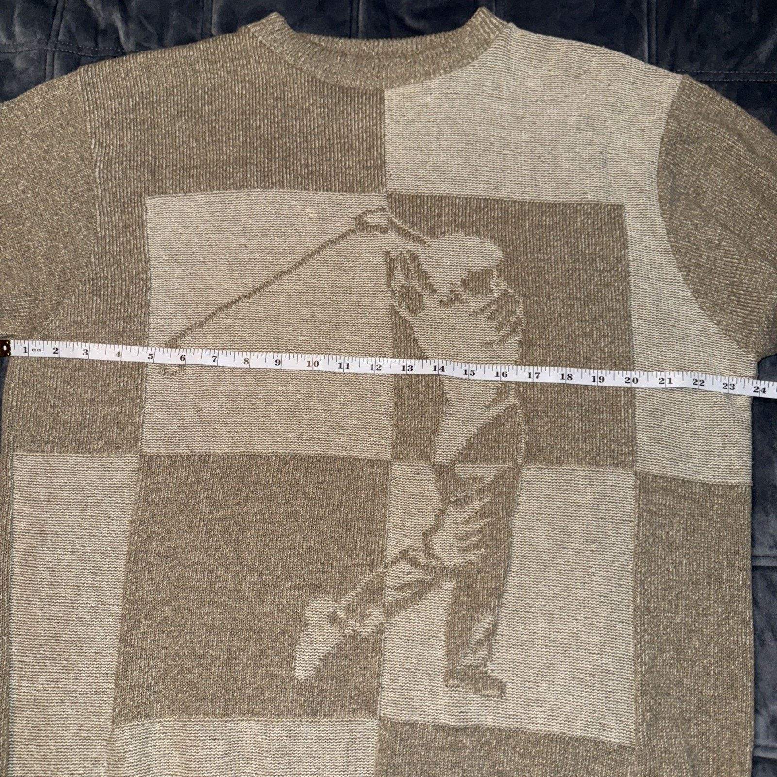Haggar Golfer Beige Knit Sweater Sz L Country Club Frat Old Money Size US L / EU 52-54 / 3 - 7 Thumbnail