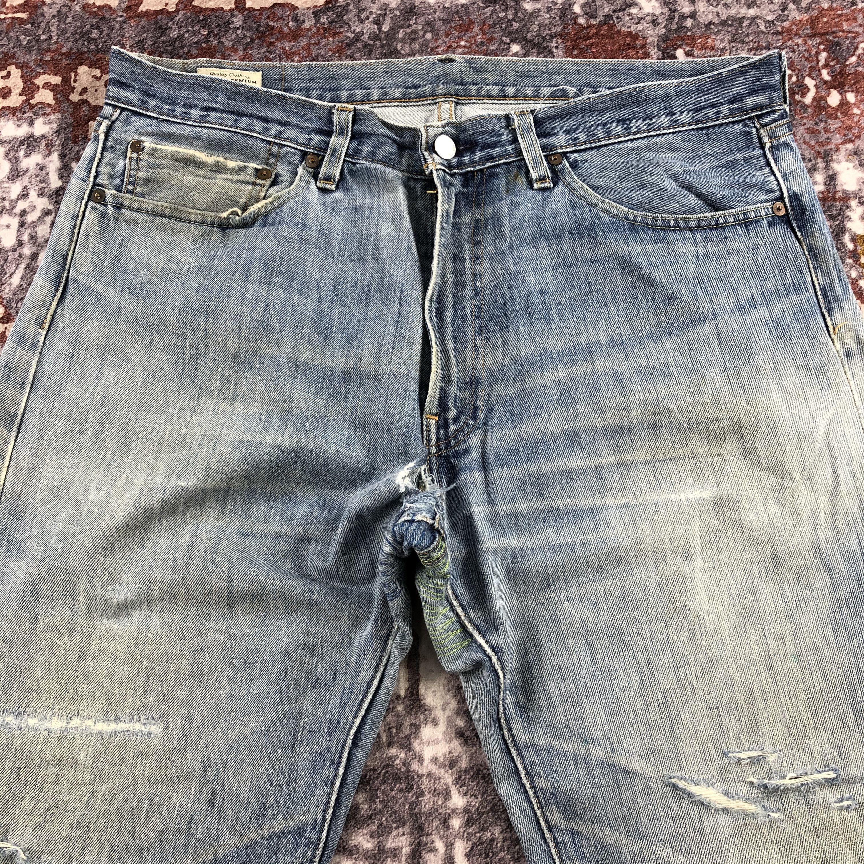 Levi's × Vintage Vintage Blue Wash Levis 505 Jeans-JM2303 Size US 39 - 3 Thumbnail
