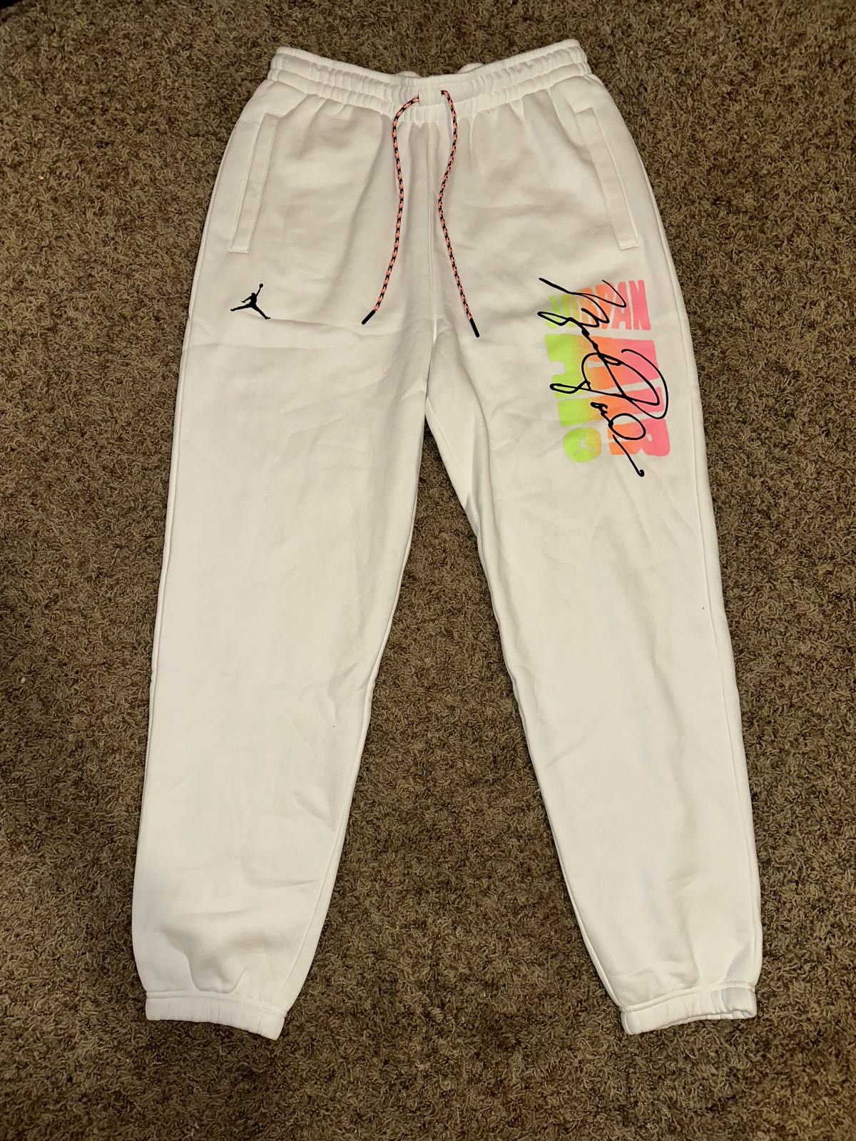 Nike Air Jordan DJ Khaled We The Best White Sweatpants UNRELEASED Size US 32 / EU 48 - 1 Thumbnail