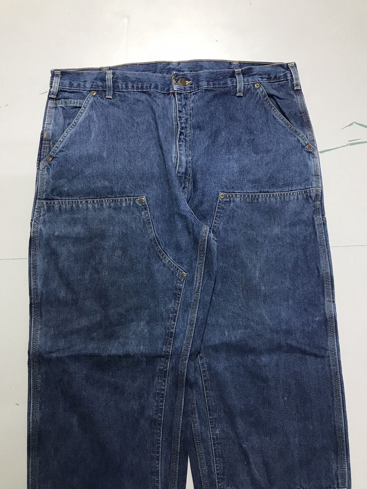 Carhartt Vintage Carhartt B273 DST double knee denim workwear Size US 40 / EU 56 - 4 Thumbnail