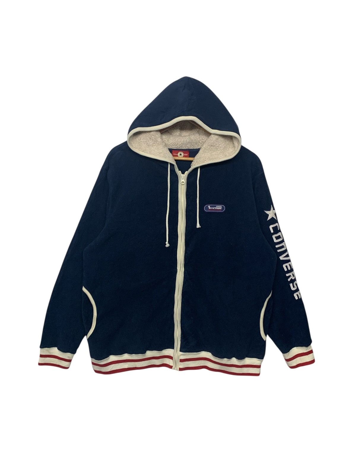 Converse Rare Converse Embroidered Logo Hoodie Zipper Down Size US L / EU 52-54 / 3 - 1 Thumbnail