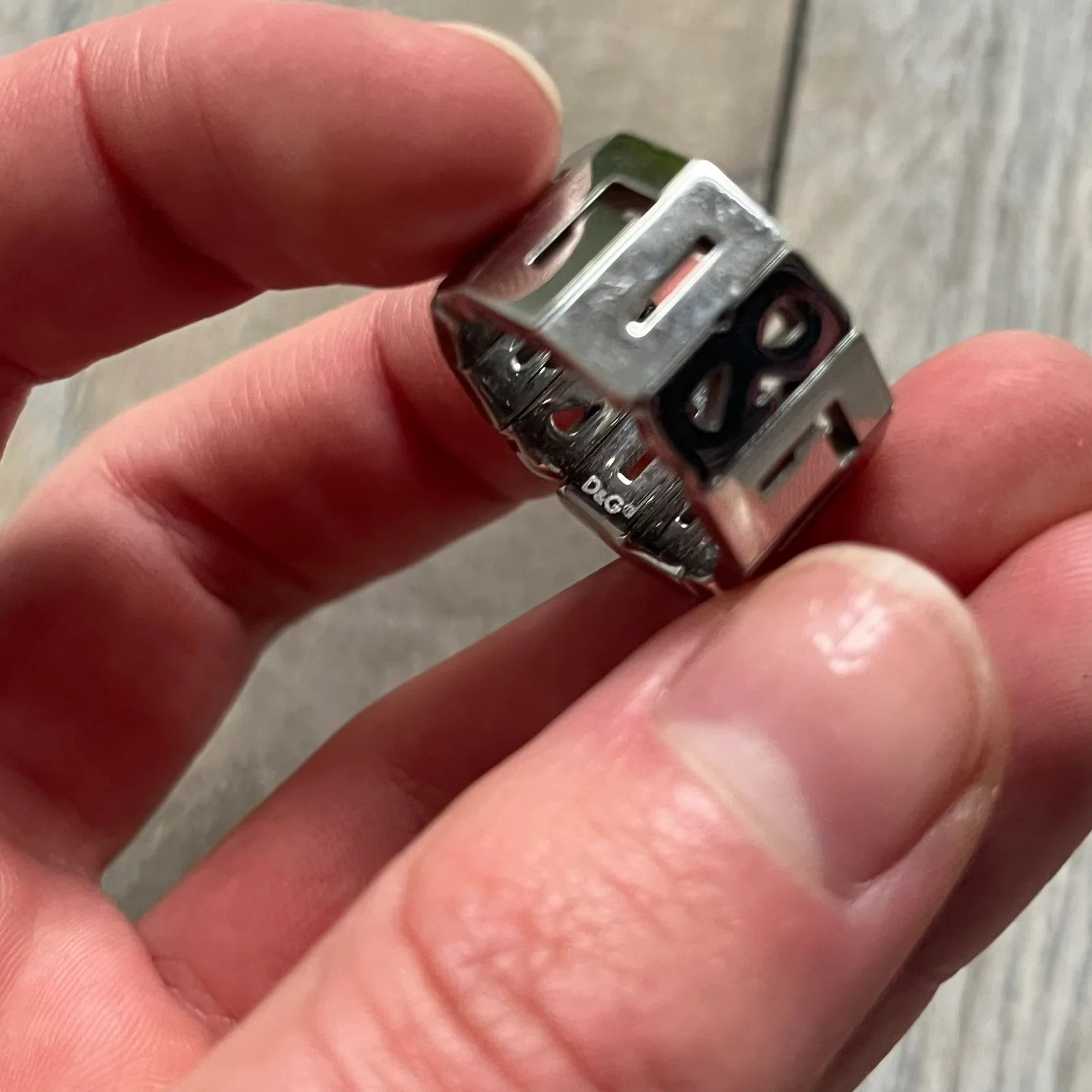 Dolce & Gabbana Dolce & Gabbana Overlap DJ0538 Ring Size ONE SIZE - 5 Thumbnail