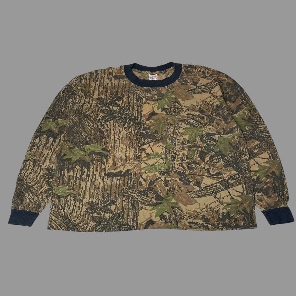 Vintage Vintage 90s long sleeve camo shirt Size US M / EU 48-50 / 2 - 1 Thumbnail