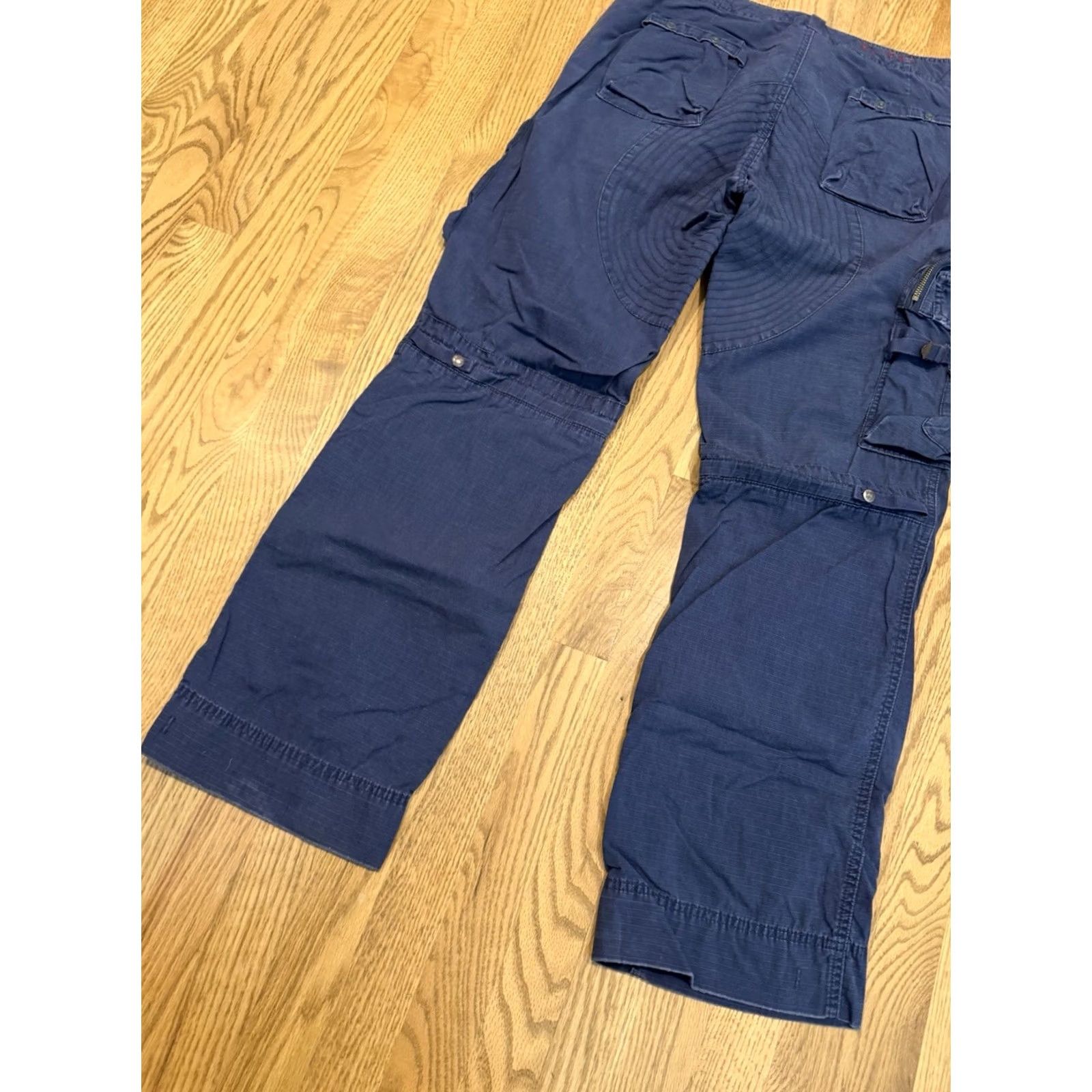 Polo Ralph Lauren VINTAGE Polo Ralph Lauren Cargo Pants Navy Blue 34x31 34x32 Military Flight USA 90s Mens Size US S / EU 44-46 / 1 - 3 Thumbnail