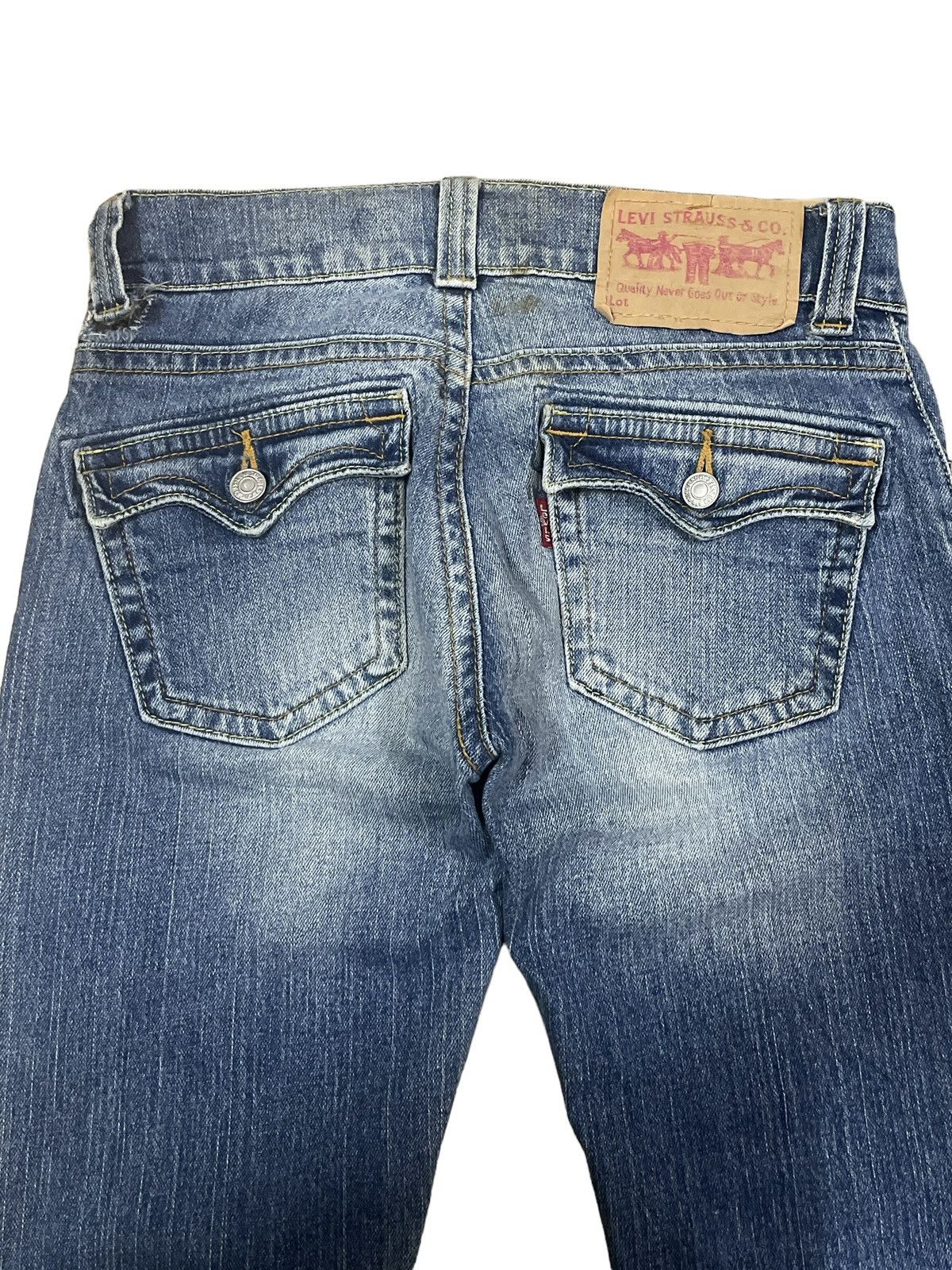 Levi's Vintage Y2K Levi’s 504 Slouch Low Rise Flare Jeans #187 Size 29" - 7 Thumbnail