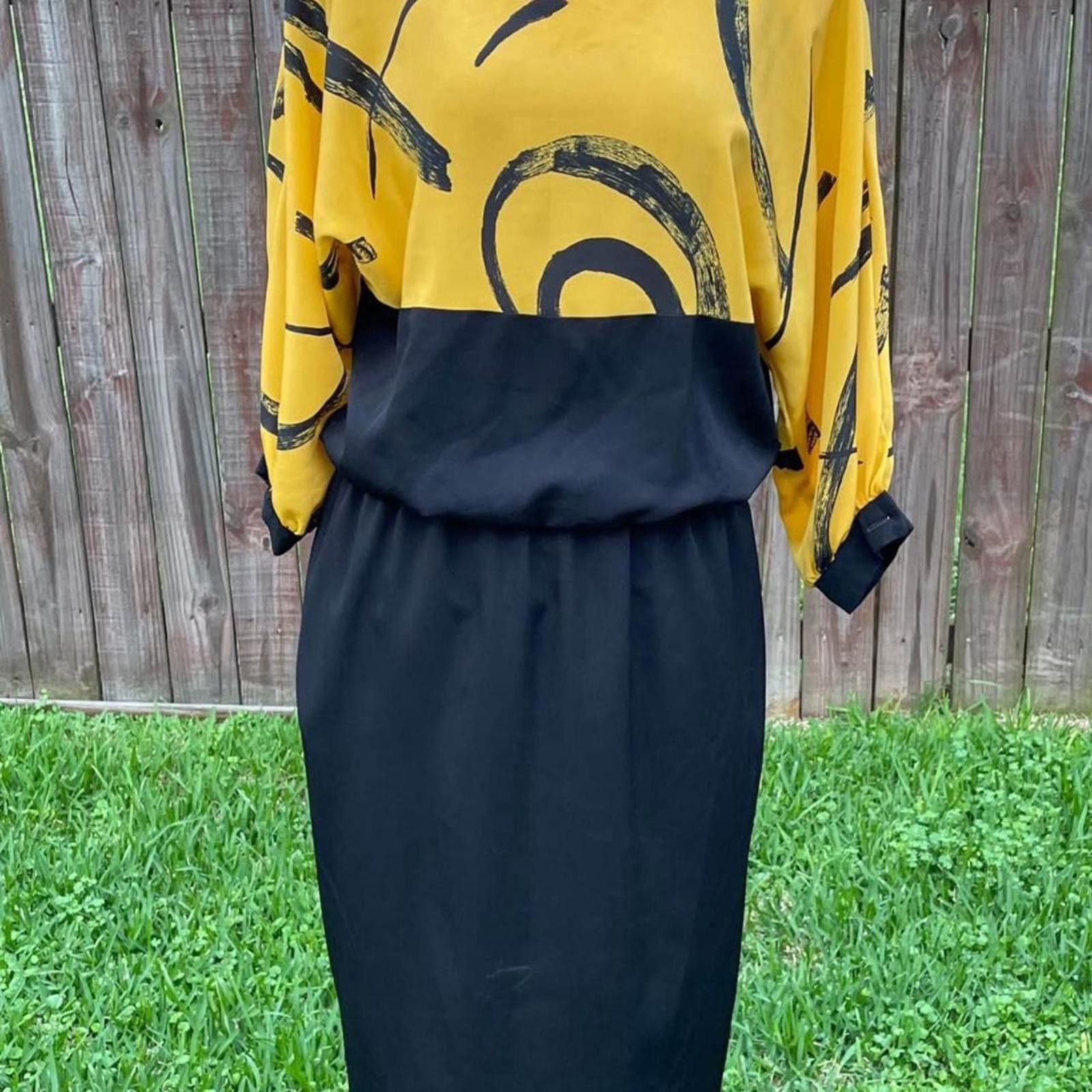 Other 80's David Warren Union Made Iglwu Size 6/8.dress Size M / US 6-8 / IT 42-44 - 1 Thumbnail