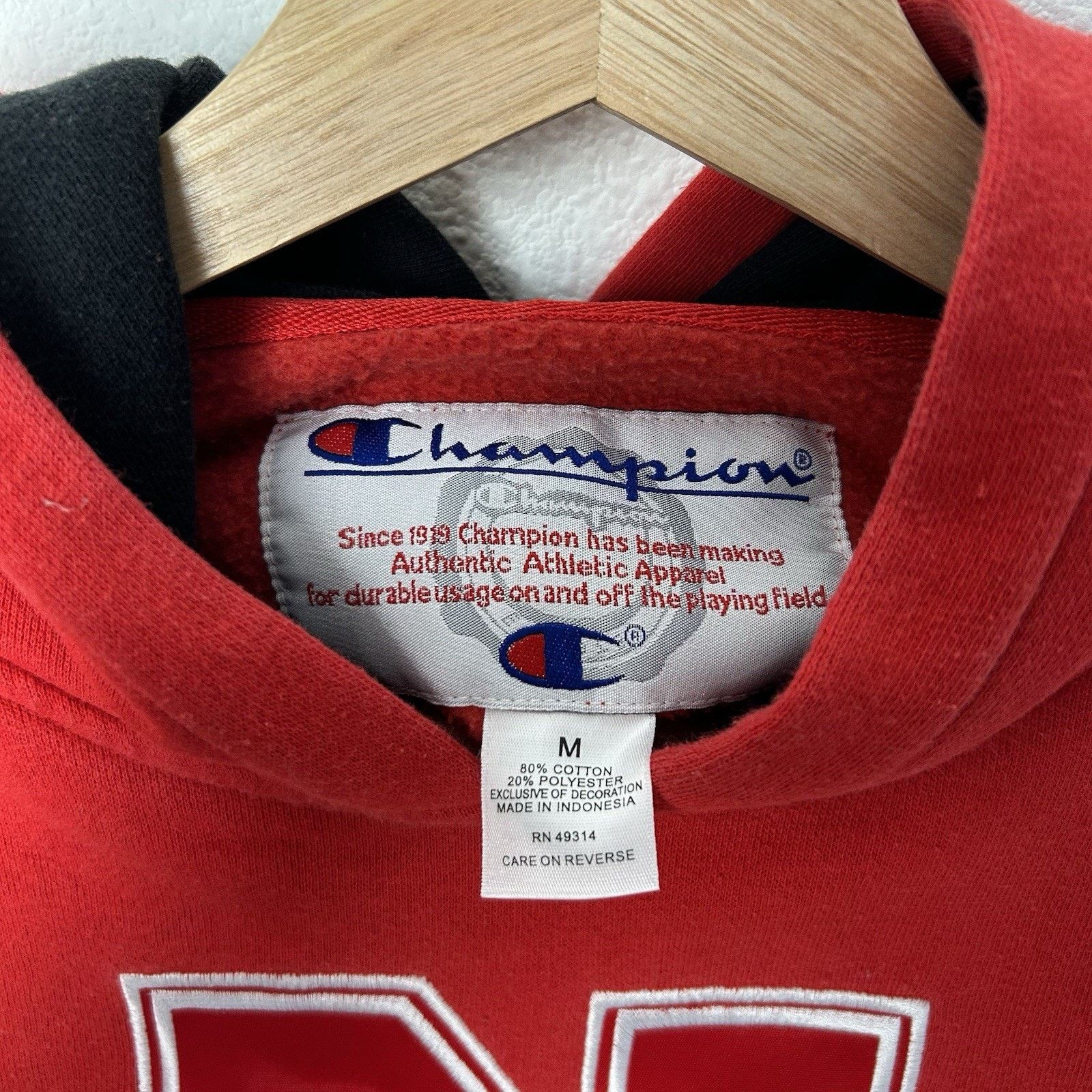 Champion Champion Nebraska Huskers Striped Trim Hoodie Youth M Size US M / EU 48-50 / 2 - 3 Thumbnail