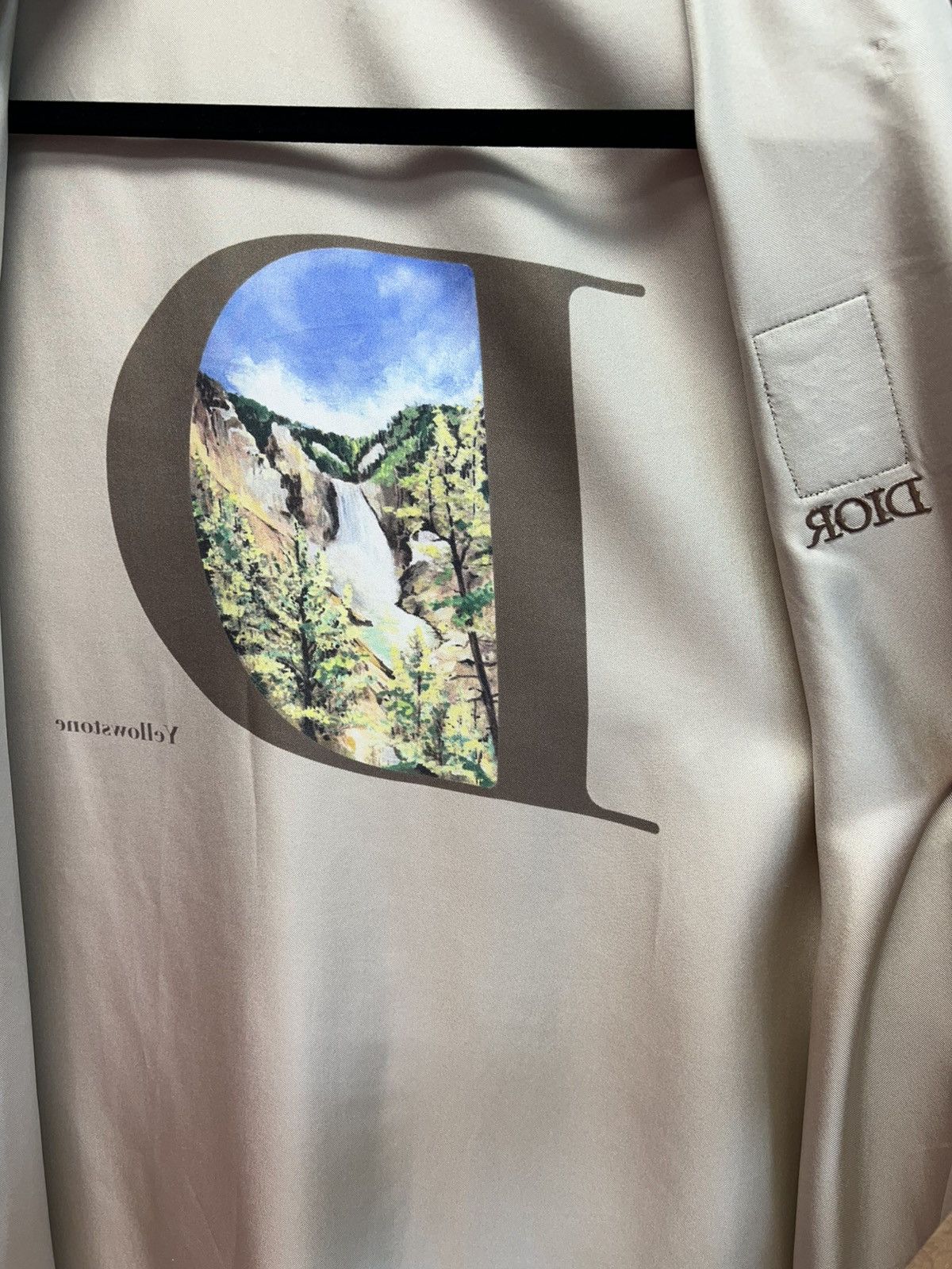 Dior × Stussy Dior x Shawn Stussy Yellowstone Silk Camp Shirt Size US S / EU 44-46 / 1 - 8 Thumbnail