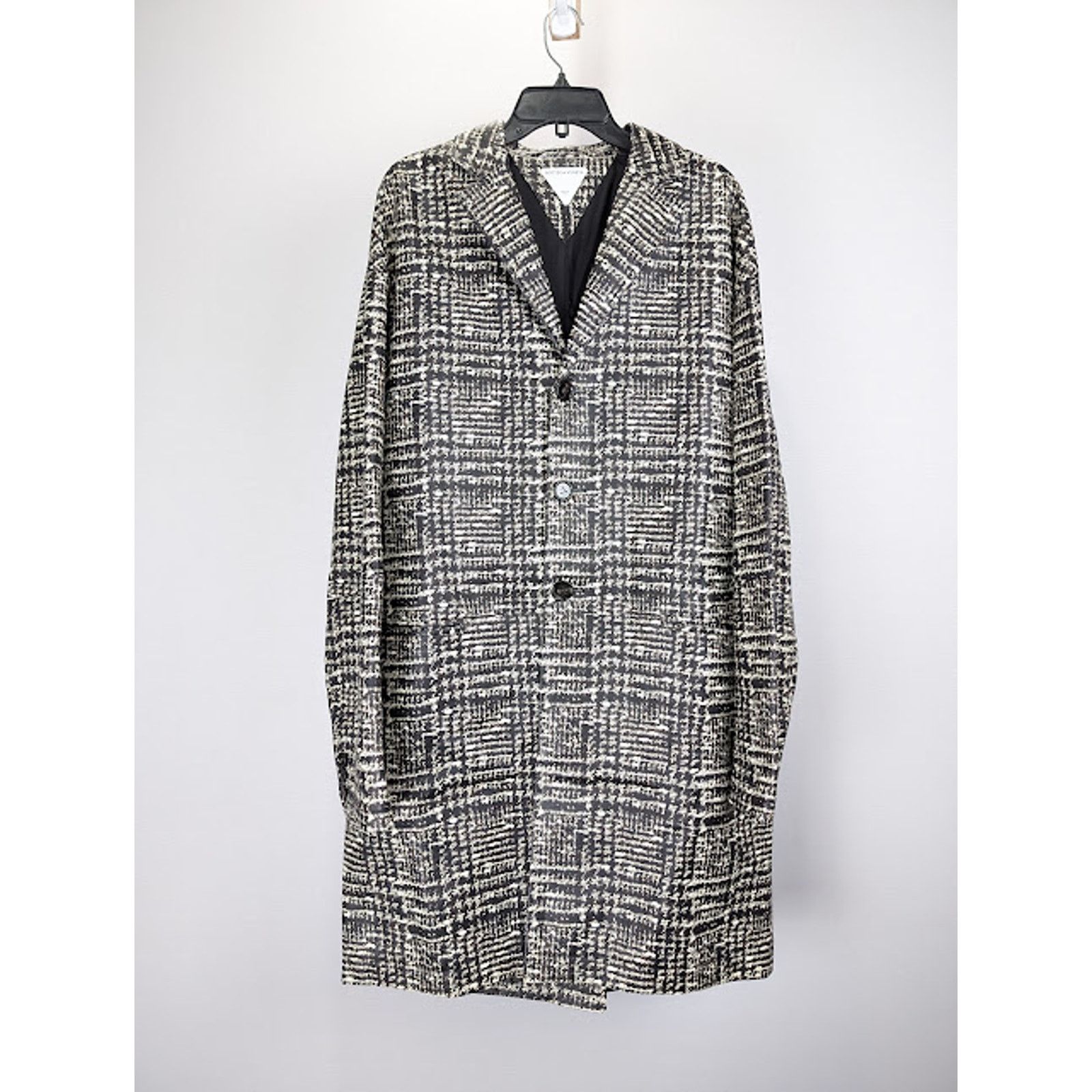Bottega Veneta o1rshd1 Doucle Prince Of Wales Coat in White/Fondant/Camel Size US M / EU 48-50 / 2 - 1 Thumbnail