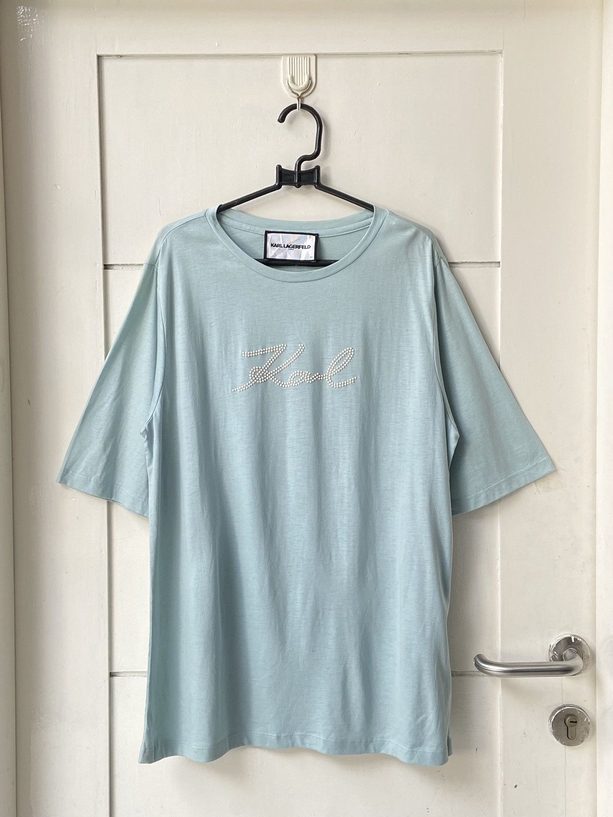 Karl Lagerfeld KARL LAGERFELD Blue T-shirt Size US S / EU 44-46 / 1 - 1 Thumbnail