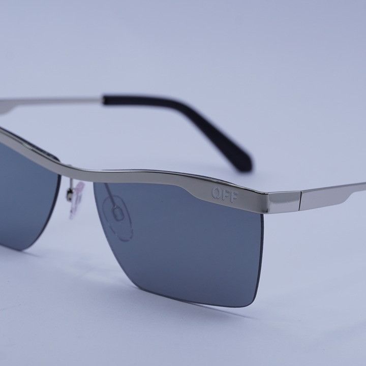 Off-White Off-White OERI095 RIMINI 7272 Sunglasses Silver Frame Size ONE SIZE - 4 Thumbnail