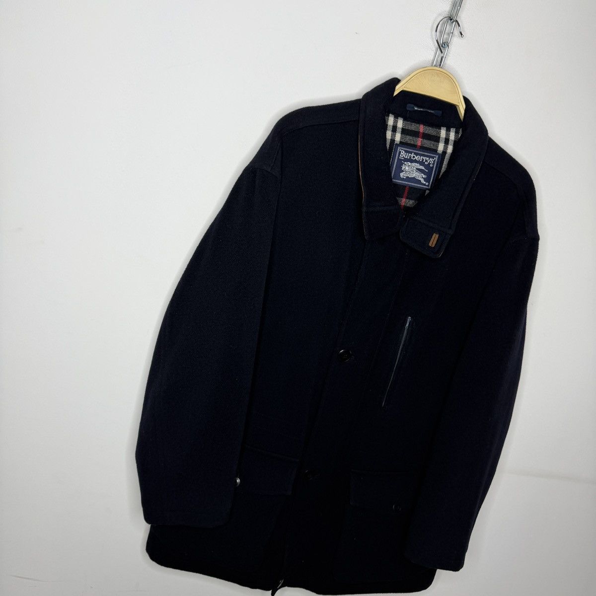 Burberry Burberry Wool Navy Coat Size 50 Avant Garde Nova Check Size US M / EU 48-50 / 2 - 4 Thumbnail