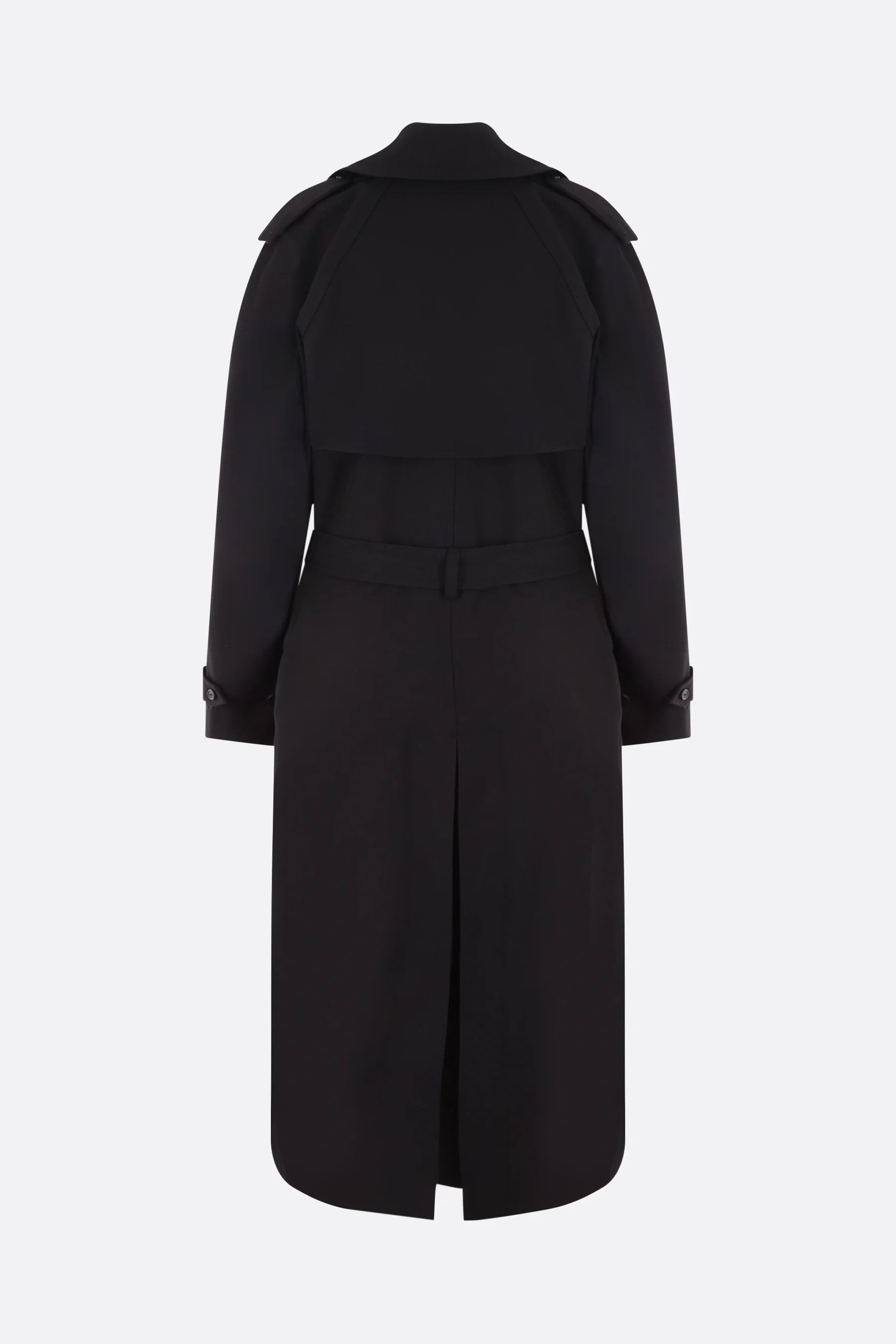 Balenciaga o1tr1nto0326 Hourglass Trench Coat in Black Size XS / US 0-2 / IT 36-38 - 2 Thumbnail