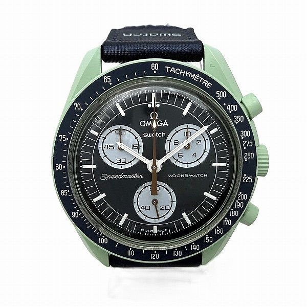 Omega Omega×Swatch Speedmaster Mission on Earth Bioceramic Ceramic Quartz SO33G100 DUTY FREE for USA