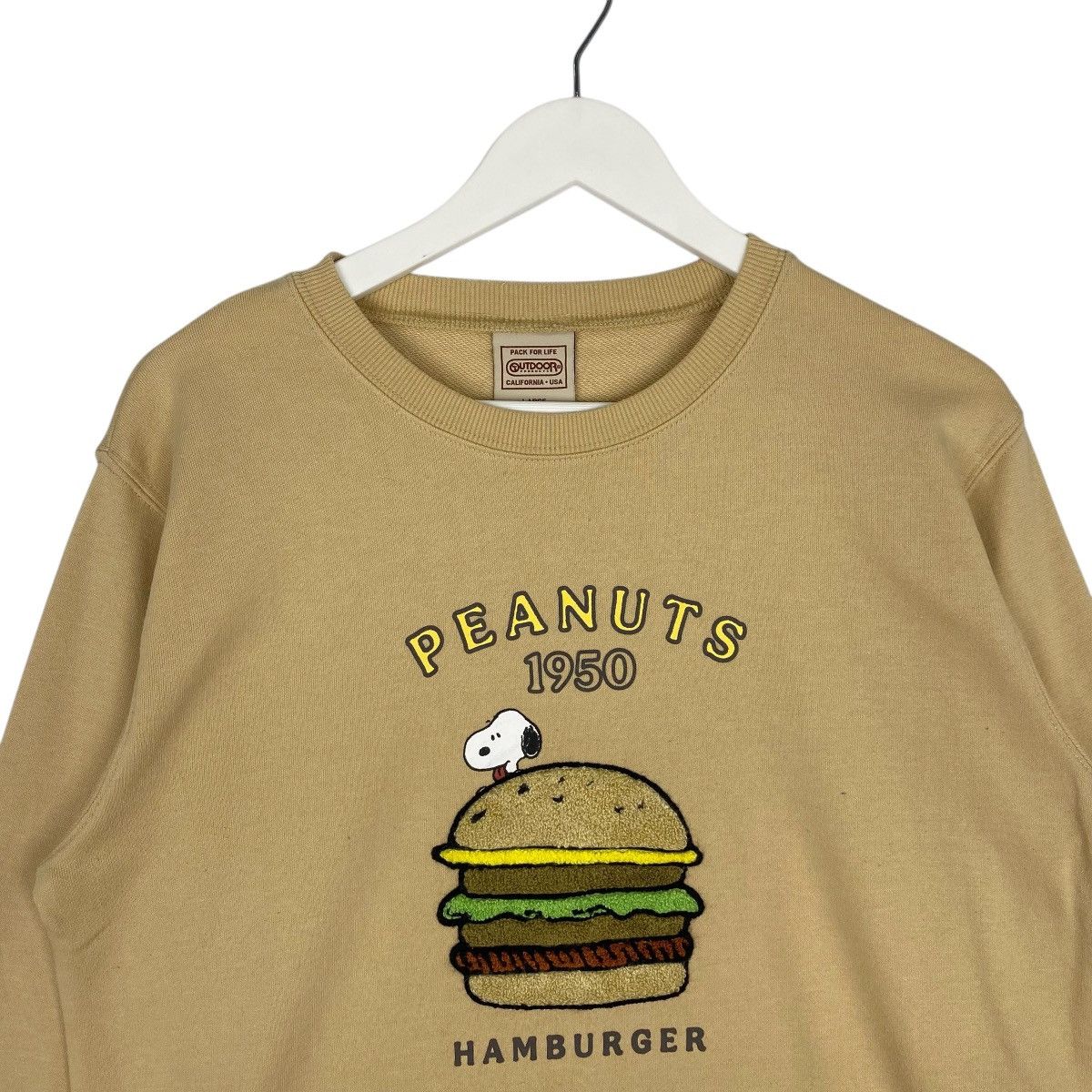 Vintage Vintage Peanuts Snoopy Hamburger Crewneck Sweatshirt Size L Size US L / EU 52-54 / 3 - 4 Thumbnail