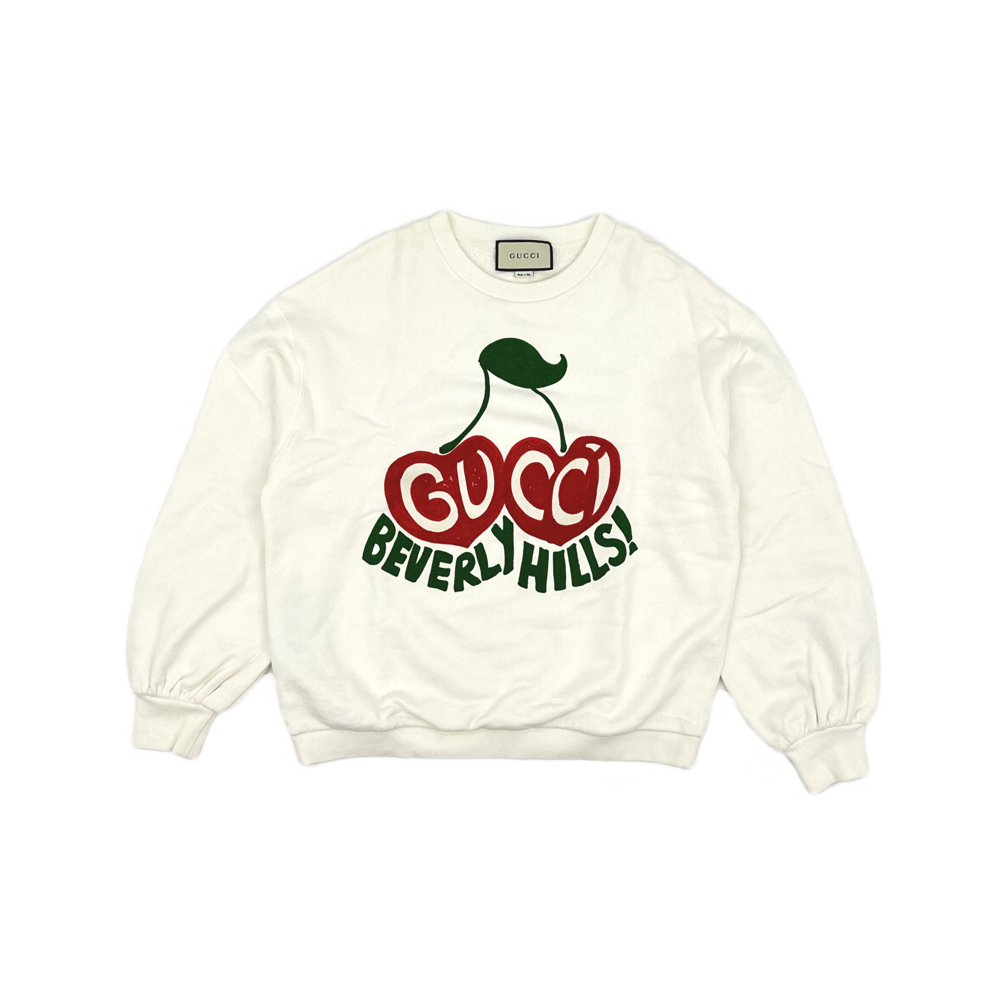 Gucci Gucci Cherry Print Beverly Hills Sweatshirt Size S Size S / US 4 / IT 40 - 1 Thumbnail