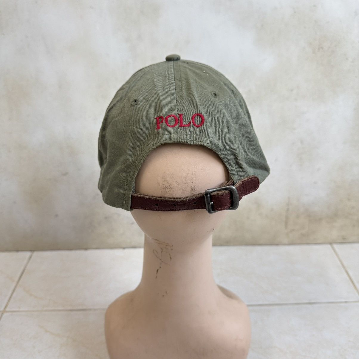 Polo Ralph Lauren Vintage Polo Ralph Lauren Olive Green Cap Size ONE SIZE - 4 Thumbnail