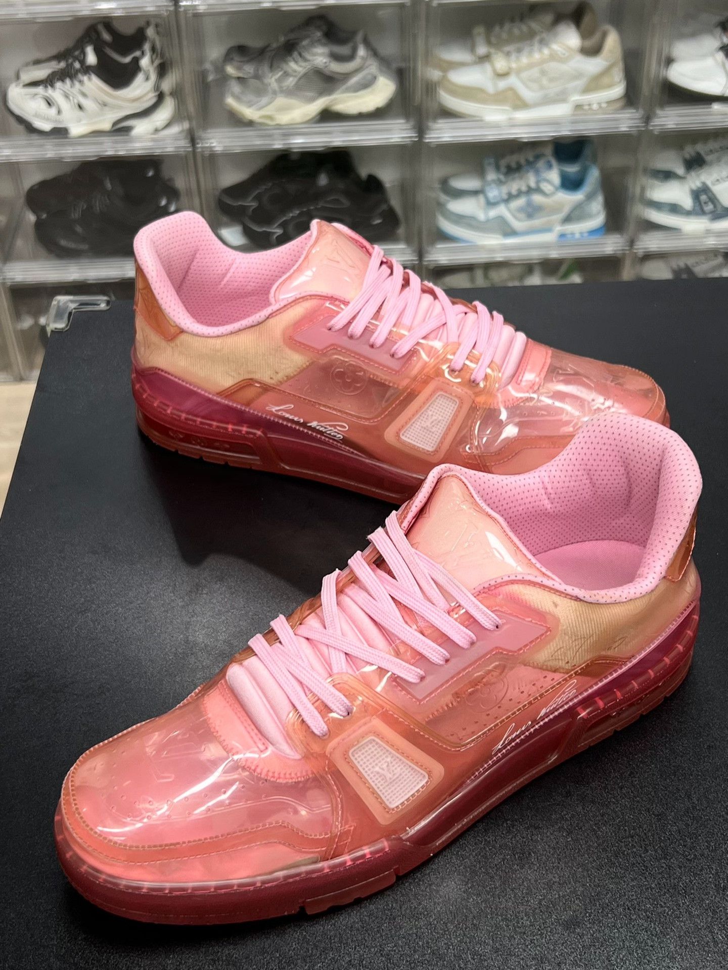Louis Vuitton Louis Vuitton Training Pink Lowtop Sneakers 12 Men Size US 12 / EU 45 - 1 Thumbnail