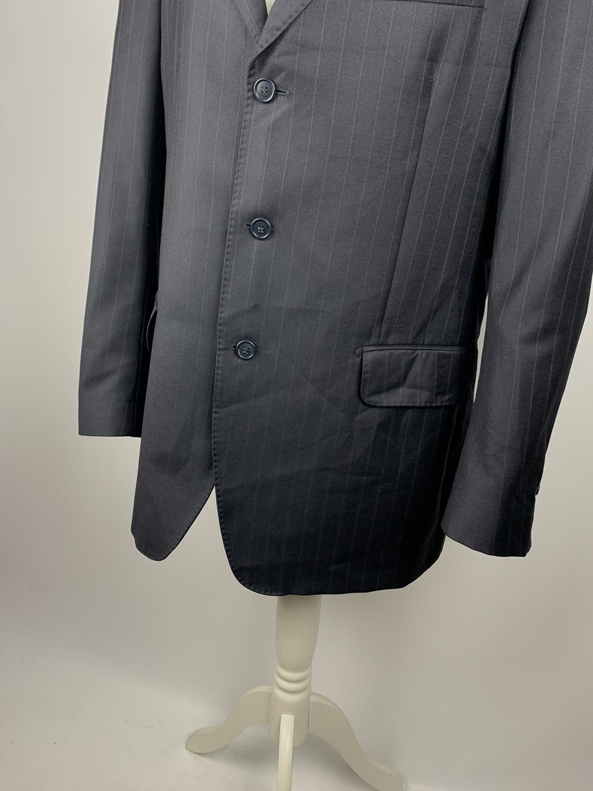 Ermenegildo Zegna Ermenegildo Zegna Wool Blazer Jacket Men’s Size 44R Blue Top Size 44R - 4 Thumbnail